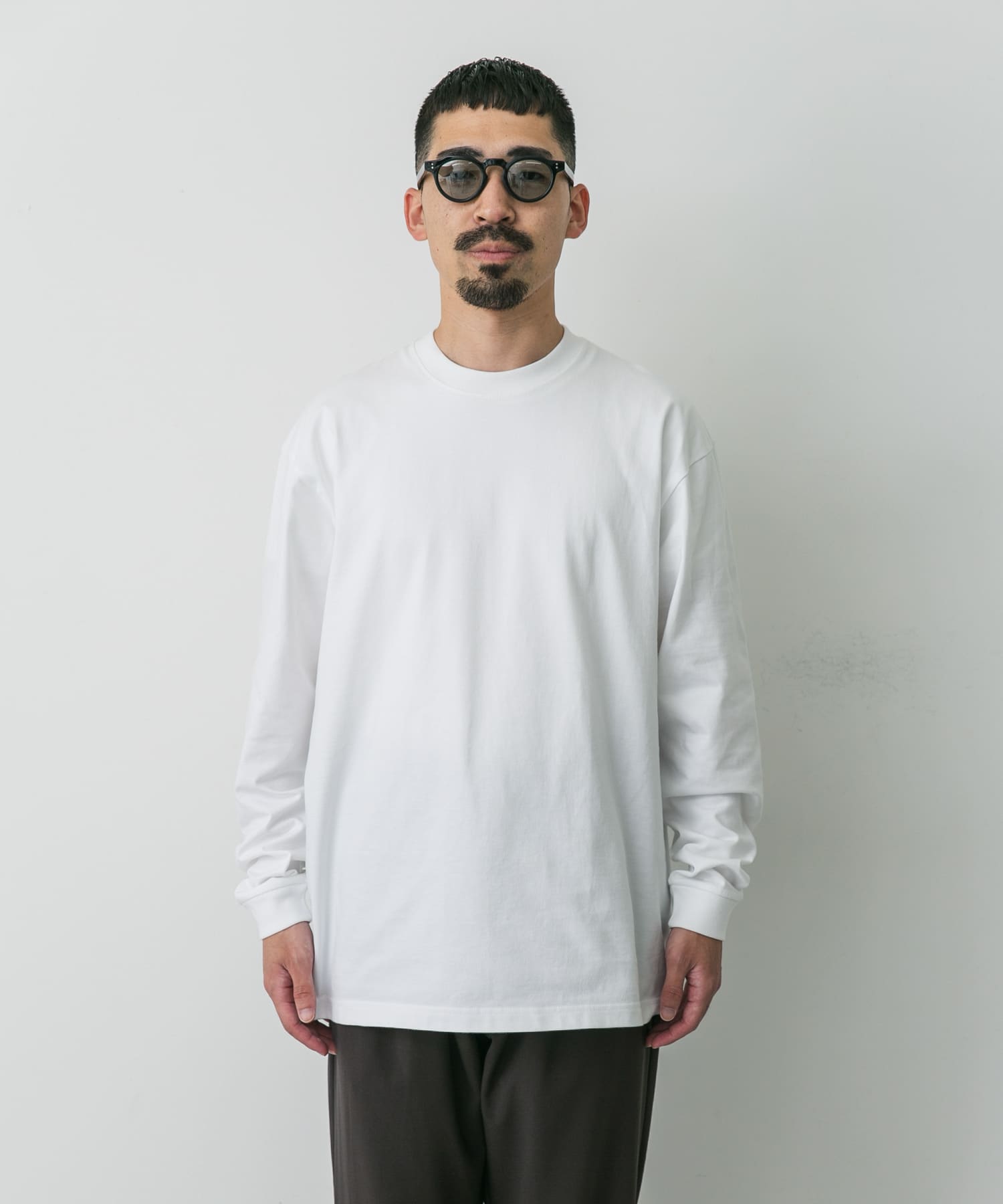 『別注』HANES×DOORS　BEEFY-T DOORS FIT LONG-SLEEVE ホワイト M