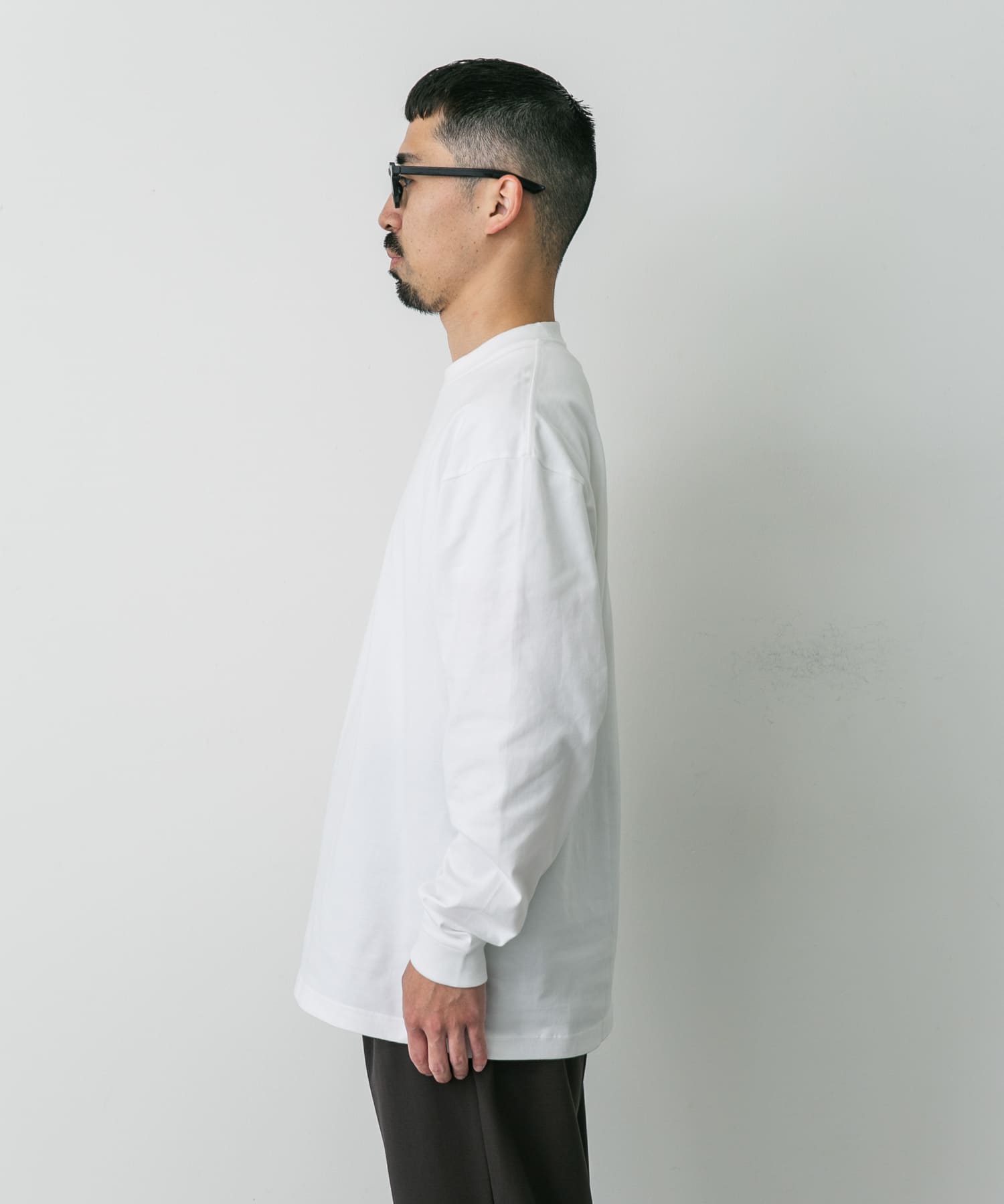 『別注』HANES×DOORS　BEEFY-T DOORS FIT LONG-SLEEVE ホワイト M