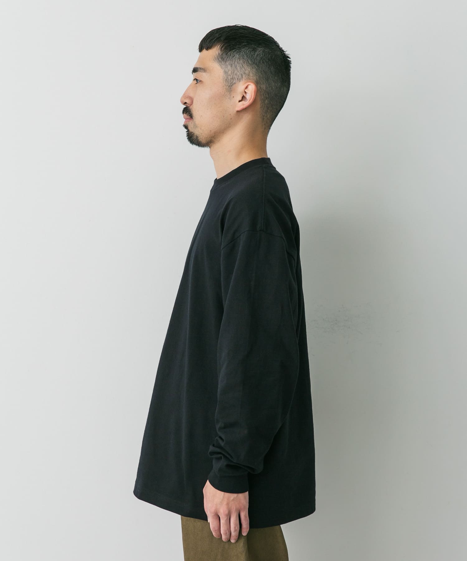 『別注』HANES×DOORS　BEEFY-T DOORS FIT LONG-SLEEVE ブラック M