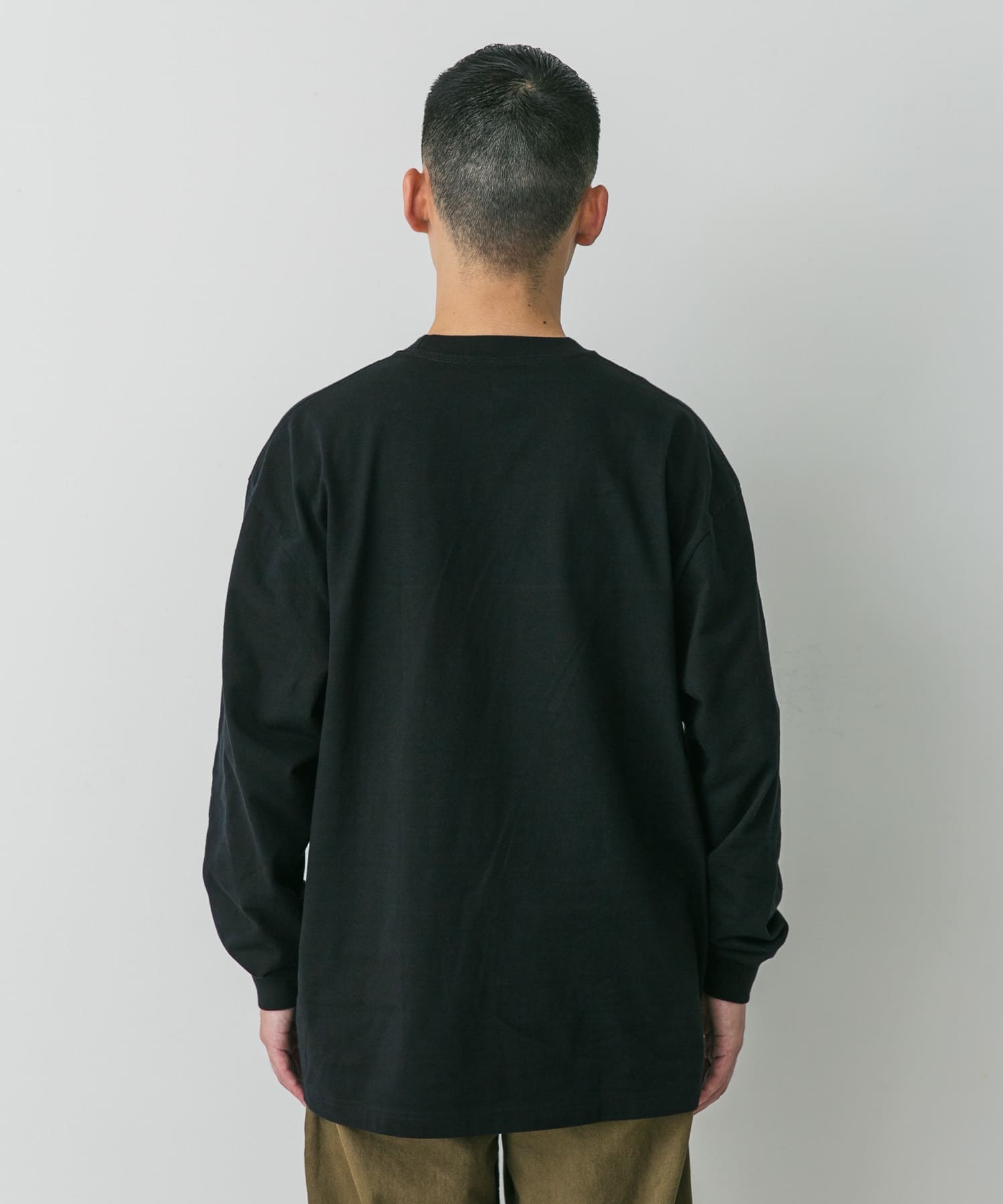 『別注』HANES×DOORS　BEEFY-T DOORS FIT LONG-SLEEVE ブラック M