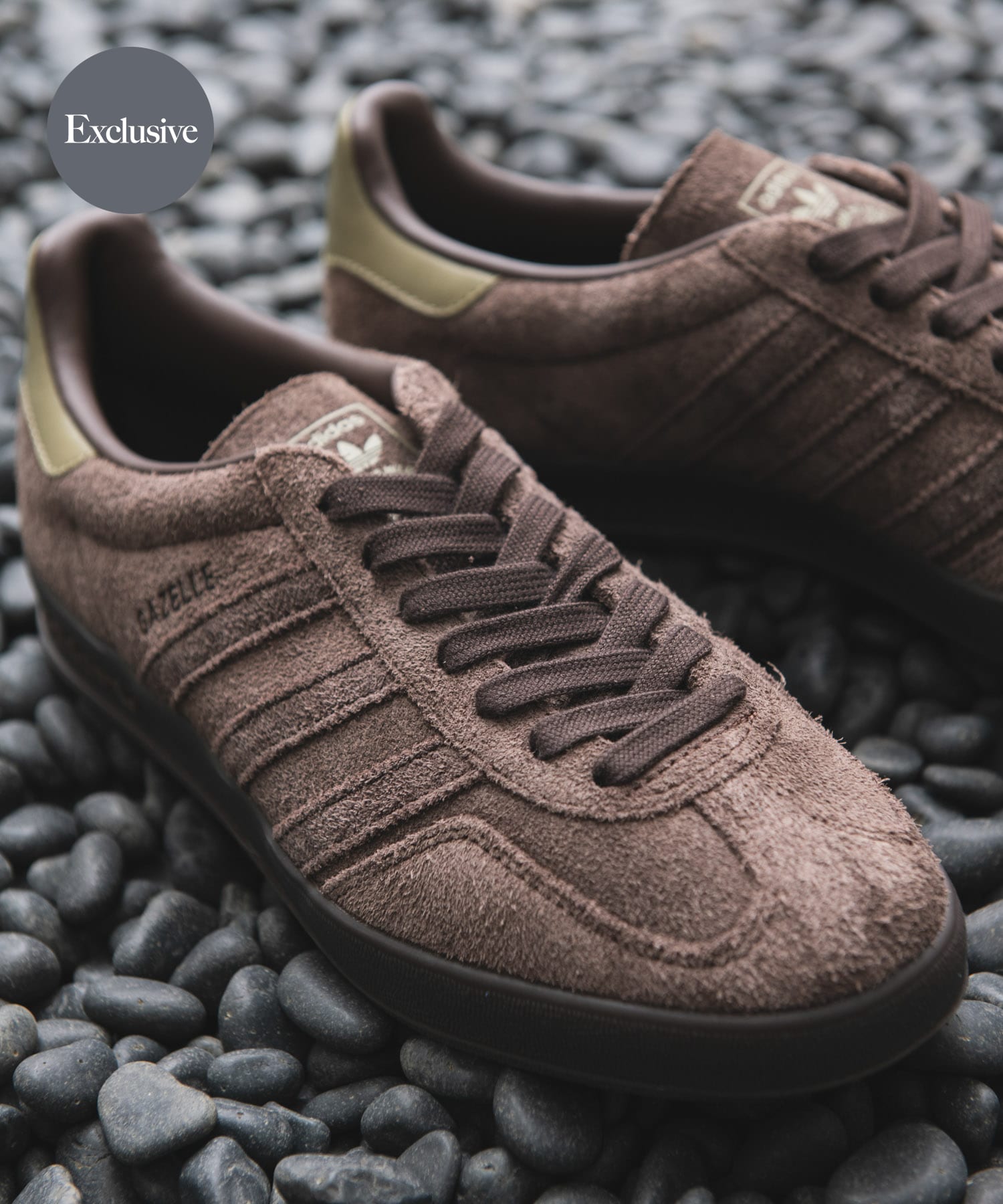 adidas　Exclusive GAZELLE INDOOR ダークブラウン 25.5