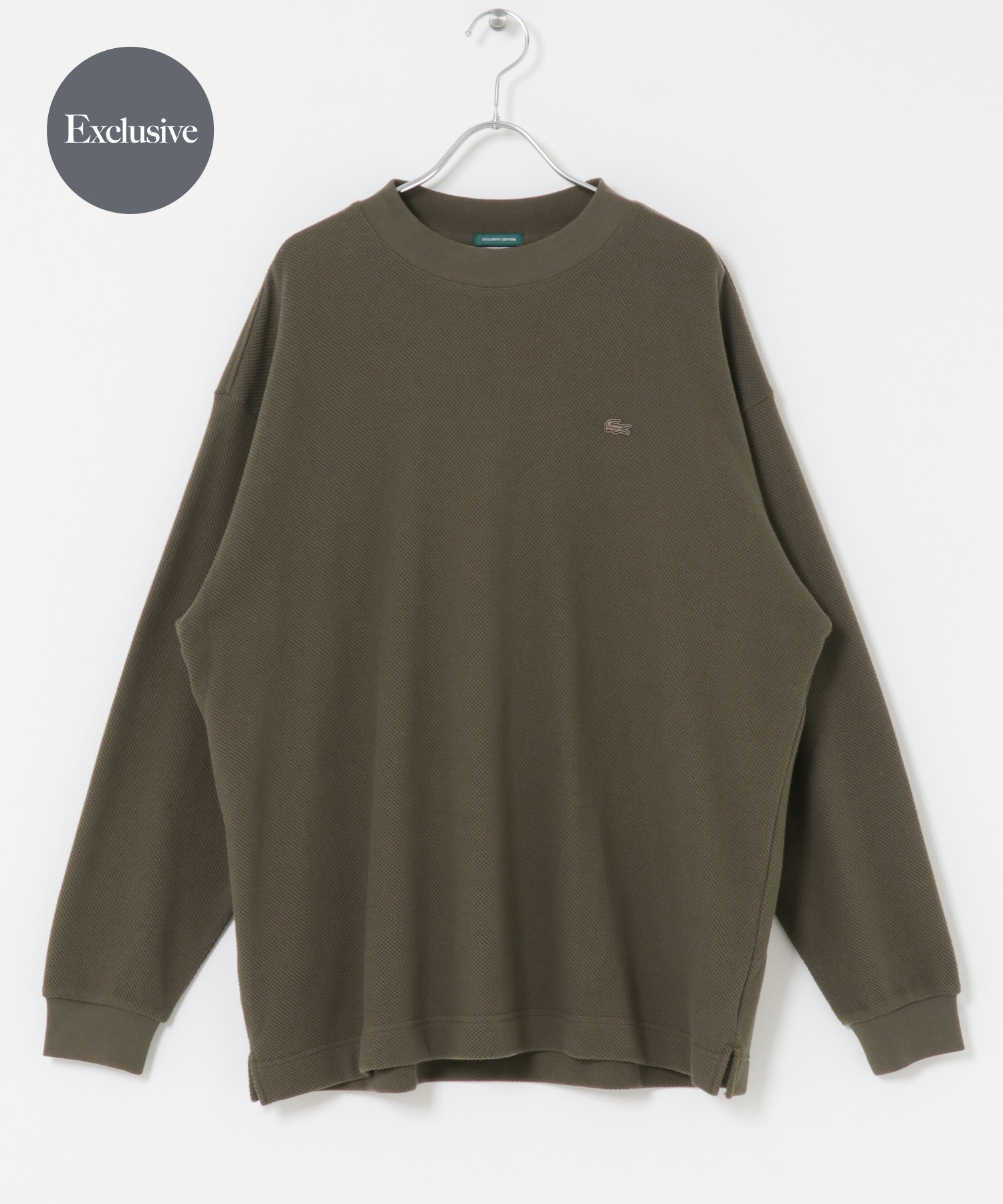 『別注』LACOSTE×DOORS　thick pique mock long-sleeve