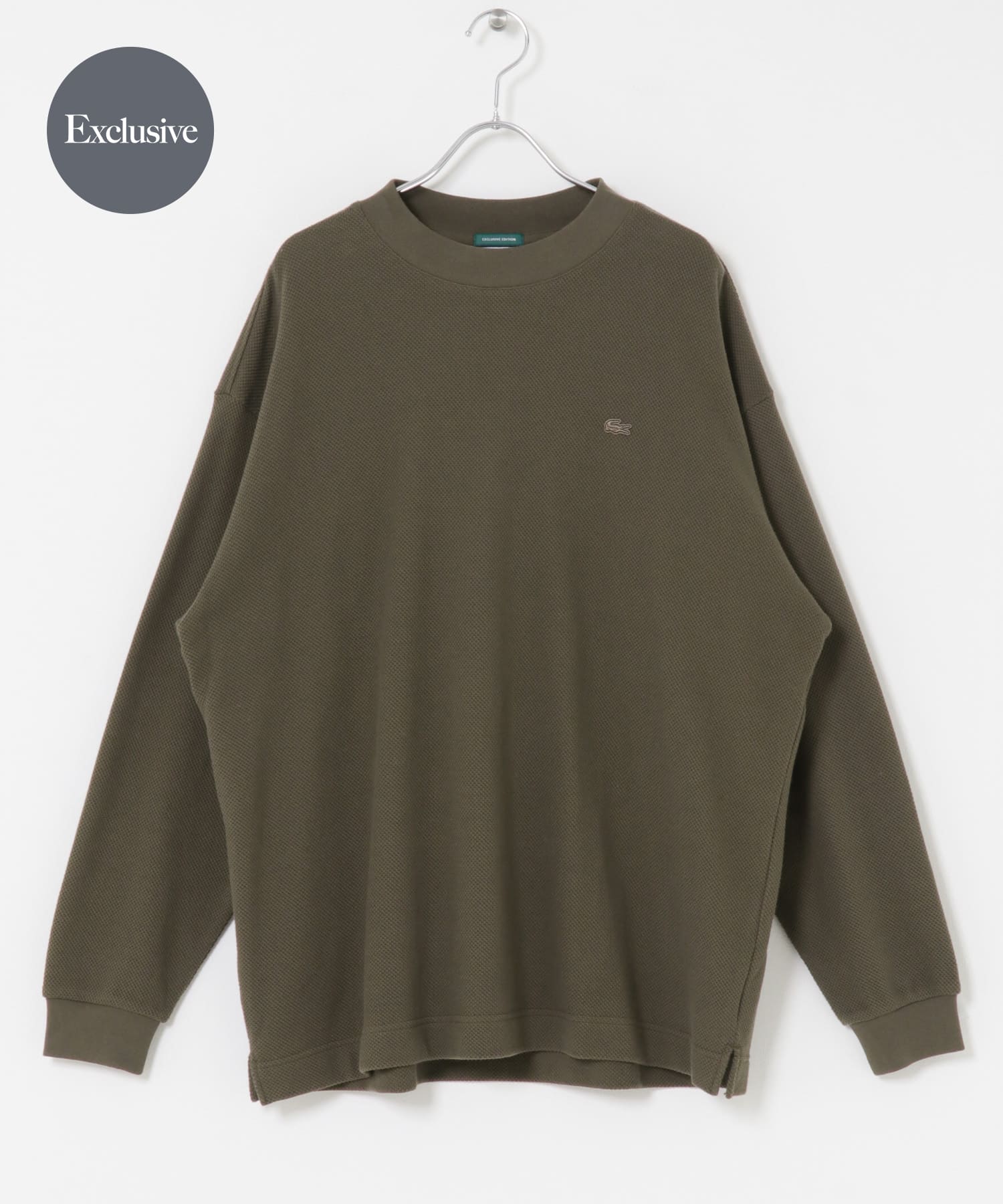 『別注』LACOSTE×DOORS　thick pique mock long-sleeve