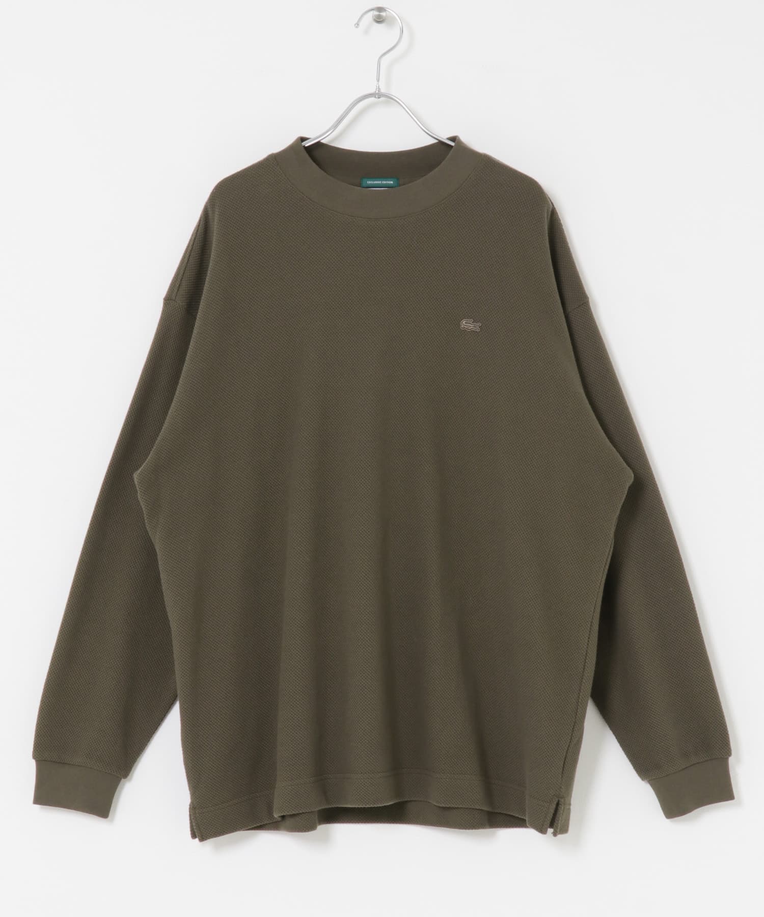 『別注』LACOSTE×DOORS　thick pique mock long-sleeve OPIUM 3