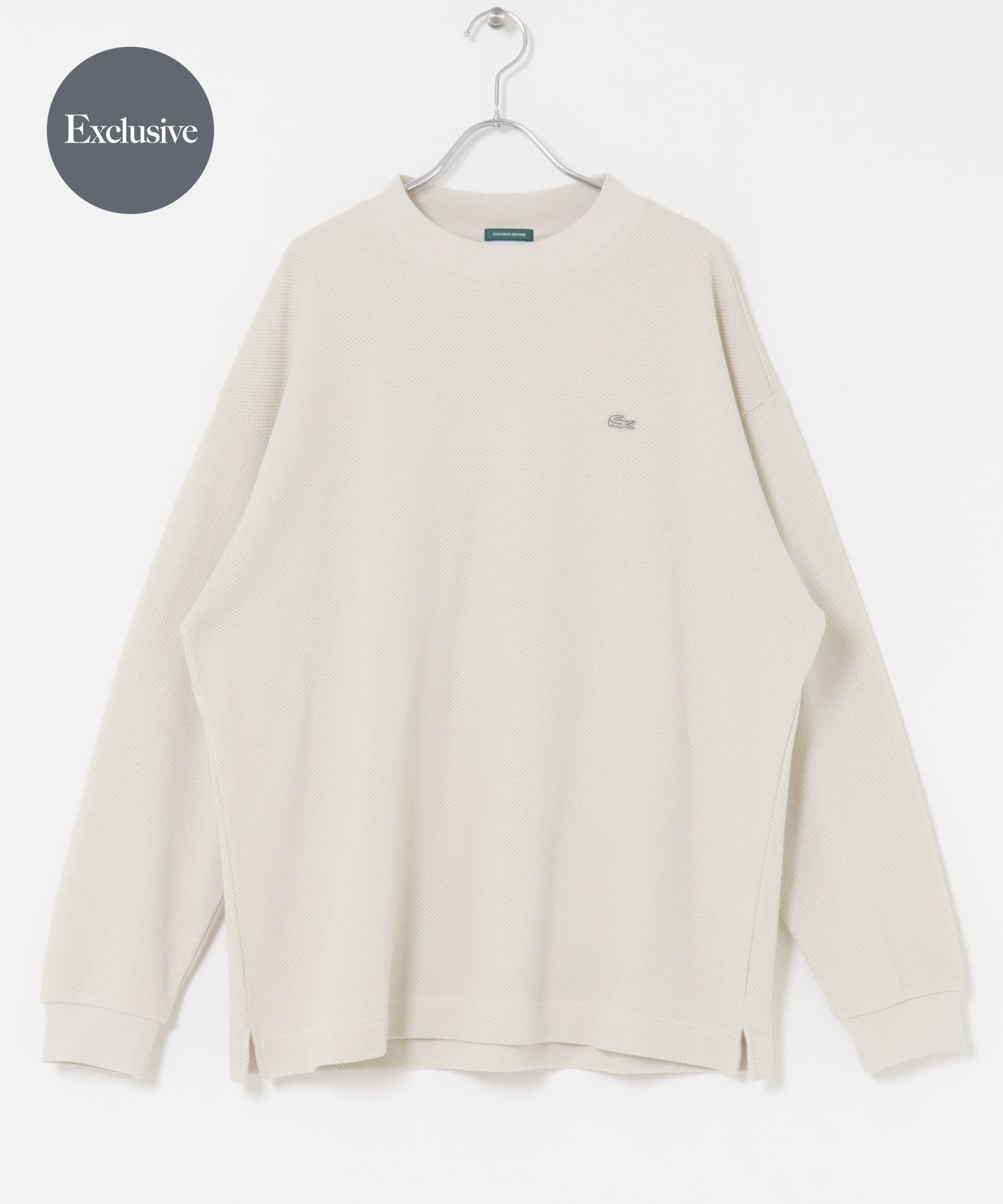 『別注』LACOSTE×DOORS　thick pique mock long-sleeve