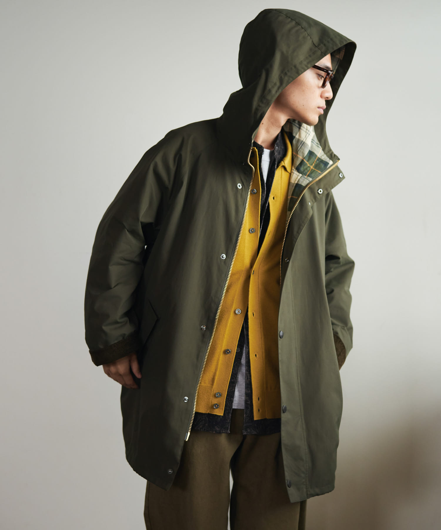 『別注』Barbour　HOODED COAT SAGE 40