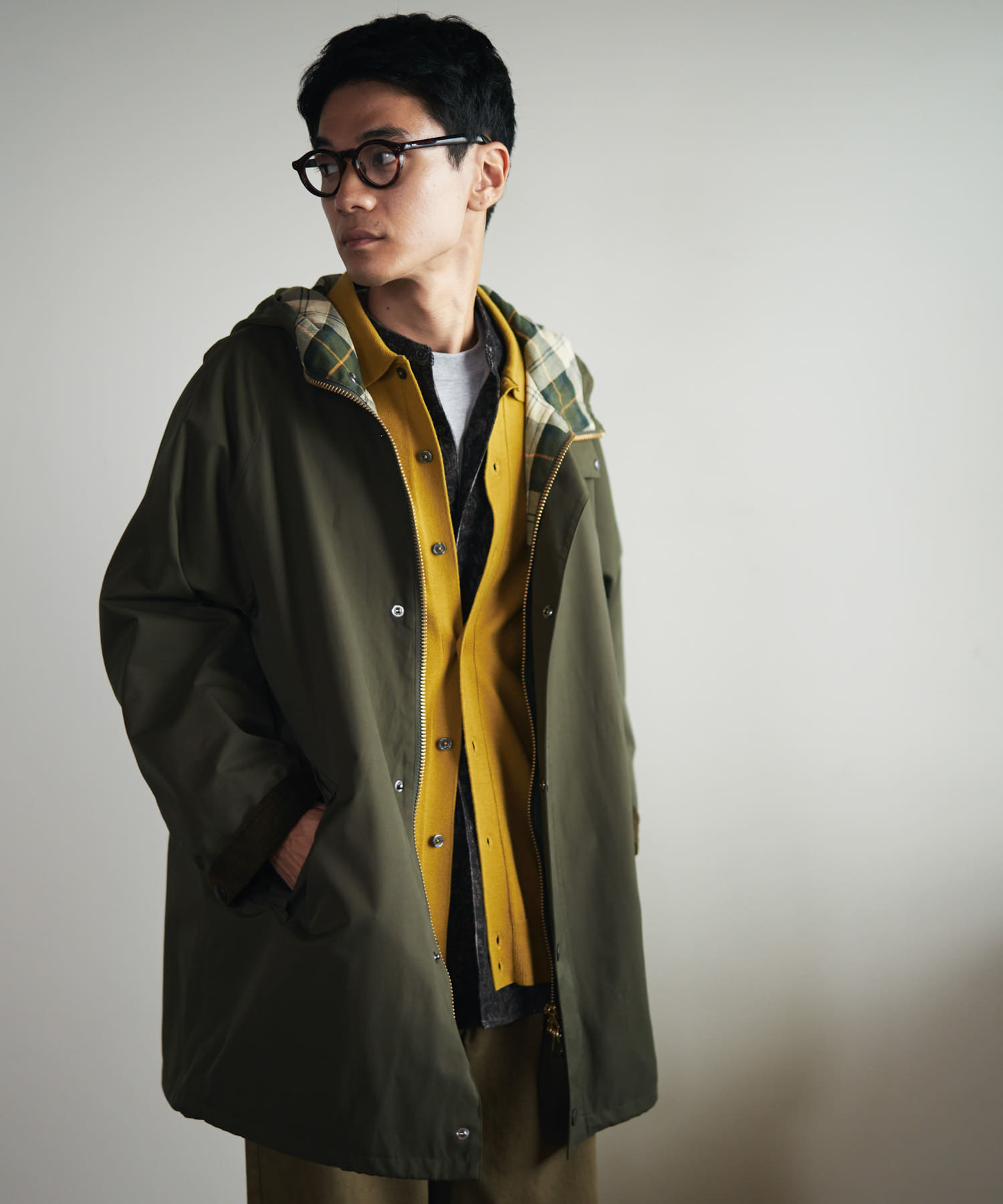 『別注』Barbour　HOODED COAT SAGE 40