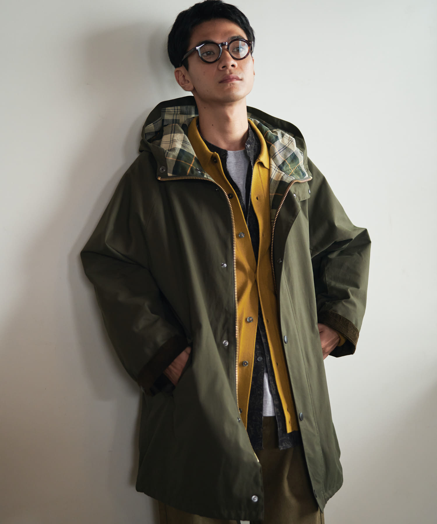 『別注』Barbour　HOODED COAT SAGE 40