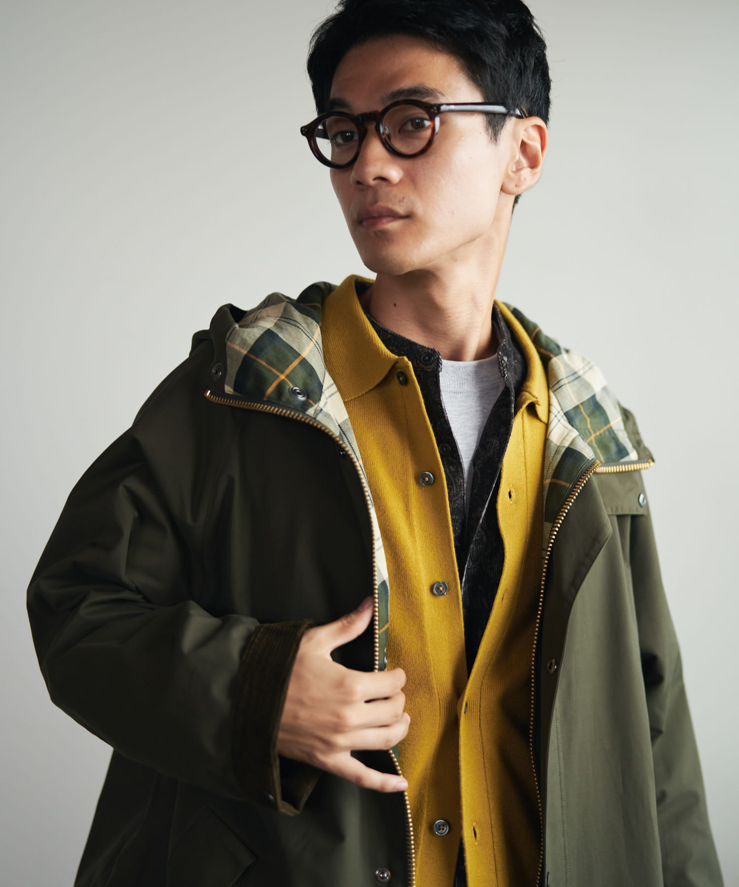 『別注』Barbour　HOODED COAT SAGE 40
