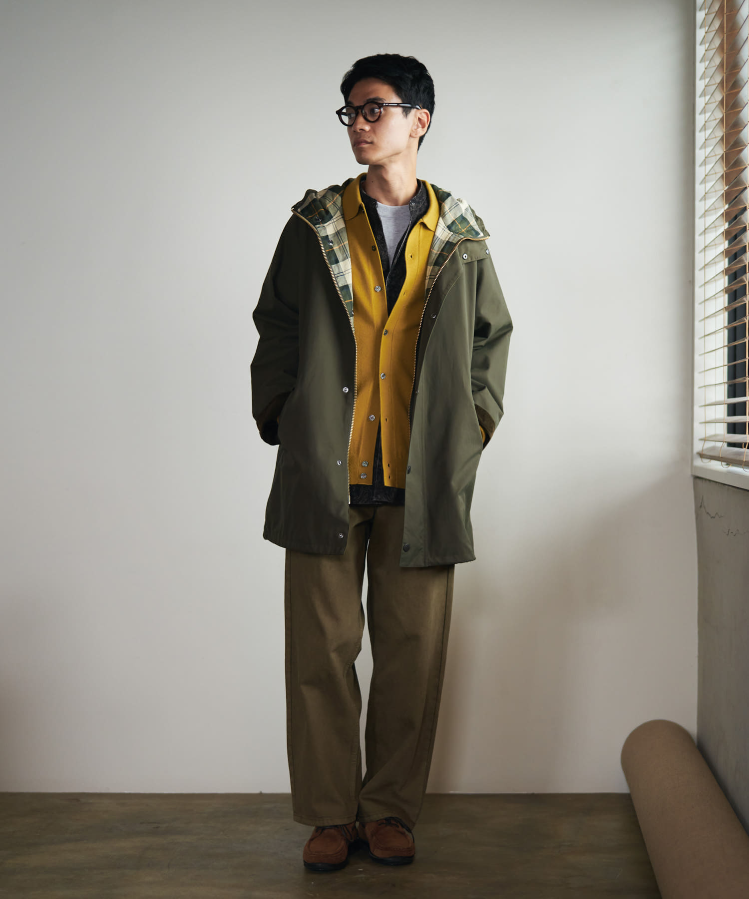 『別注』Barbour　HOODED COAT SAGE 42