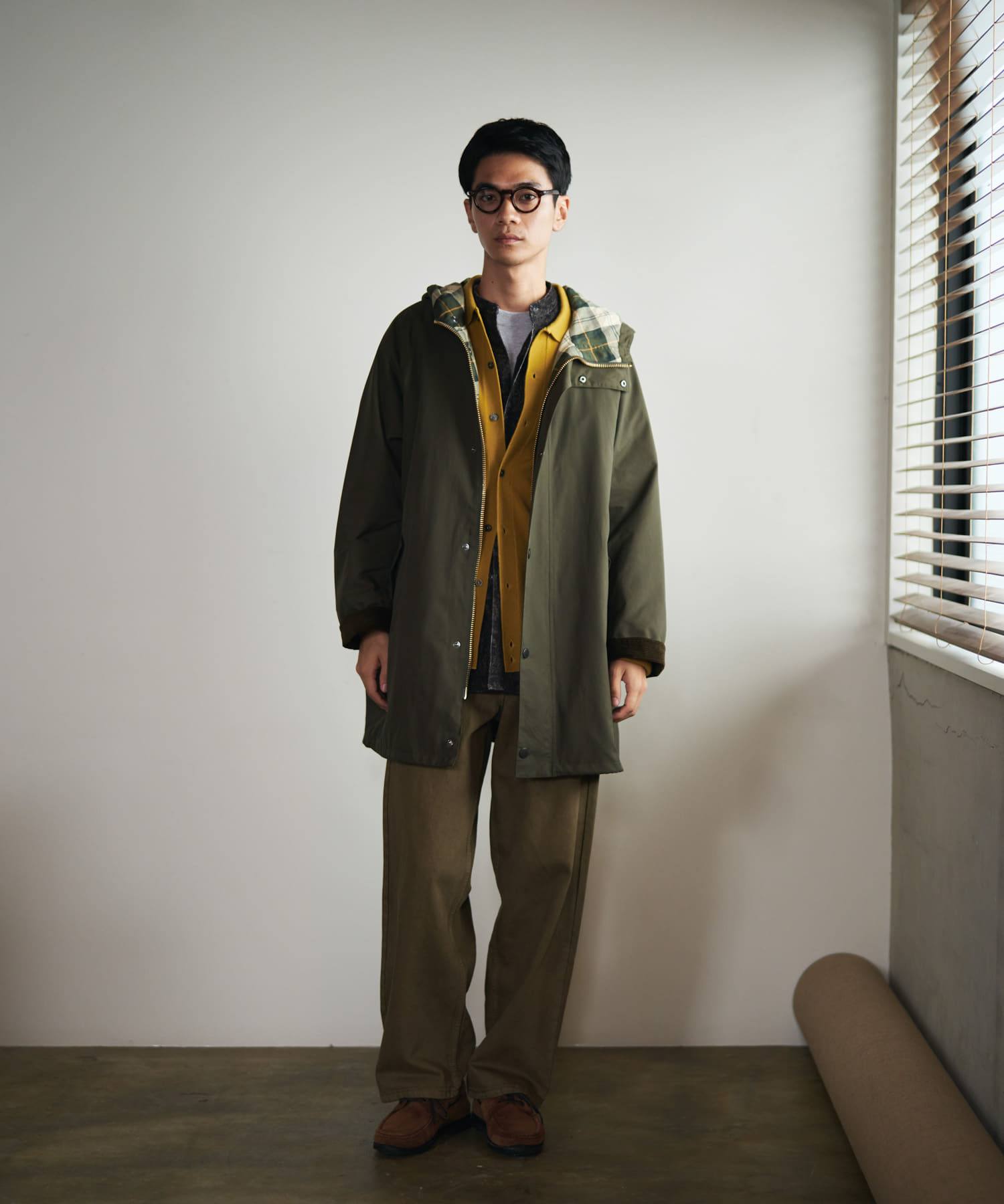 『別注』Barbour　HOODED COAT SAGE 42