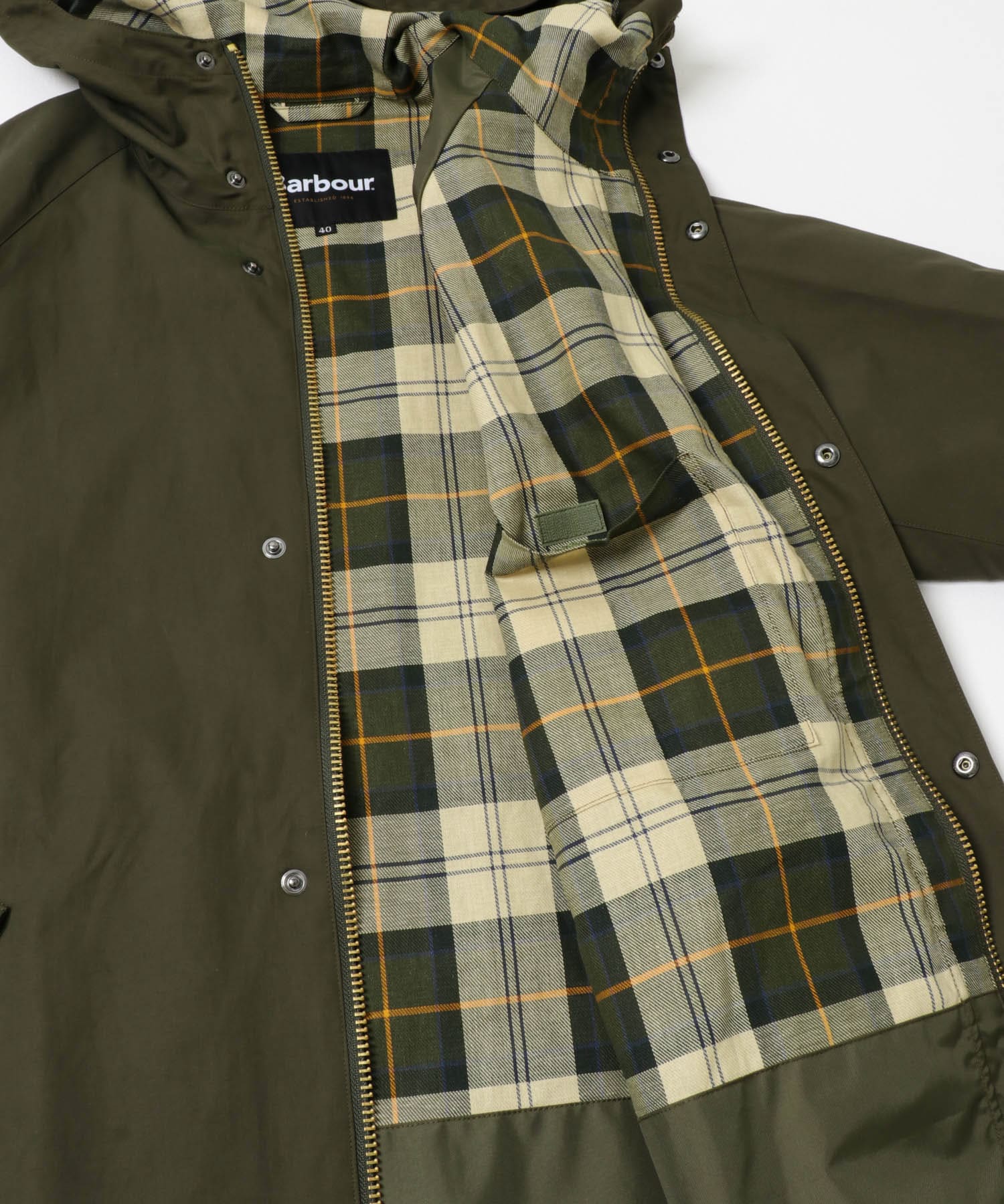 『別注』Barbour　HOODED COAT SAGE 38