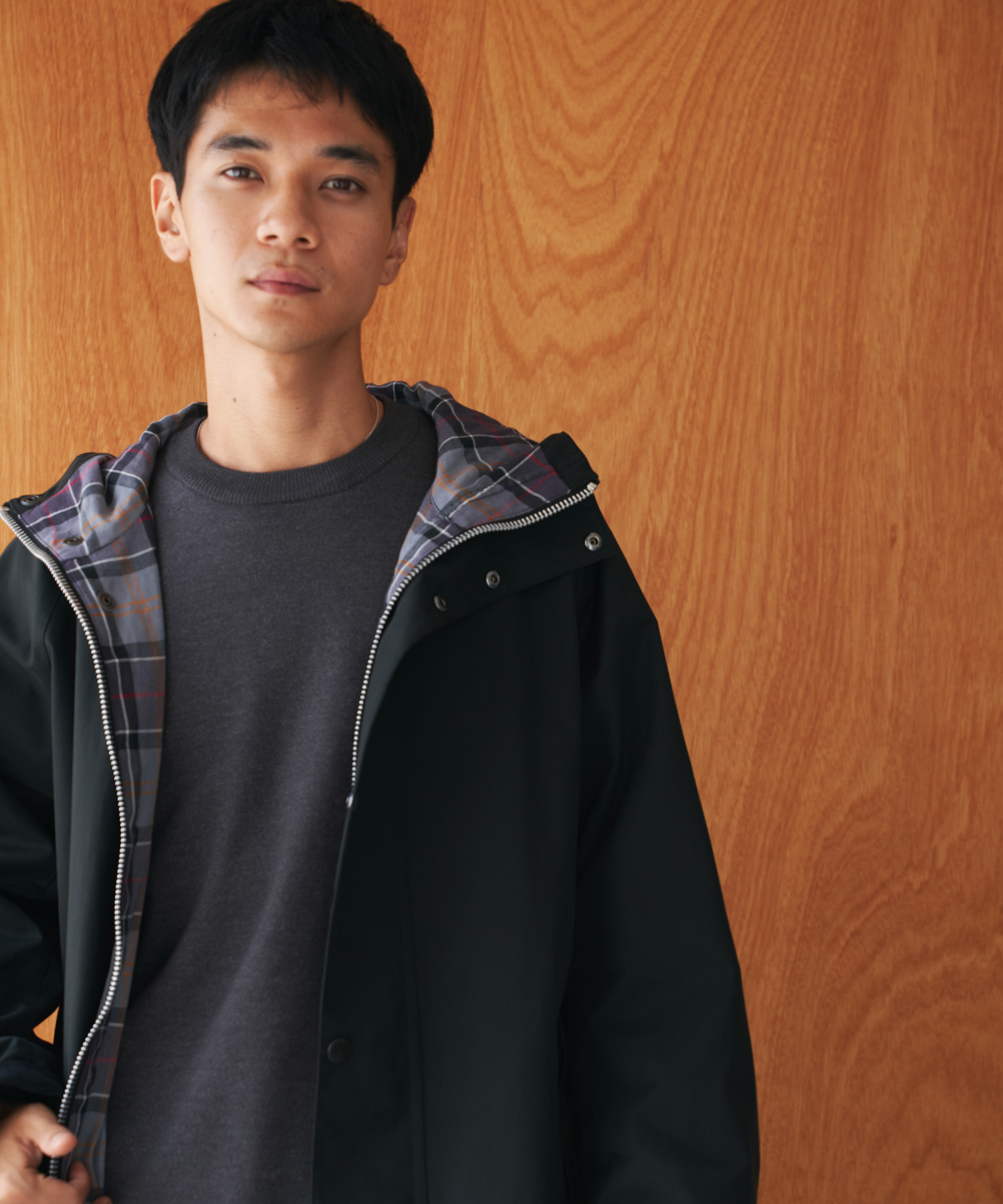 『別注』Barbour×DOORS　HOODED COAT BLACK 38