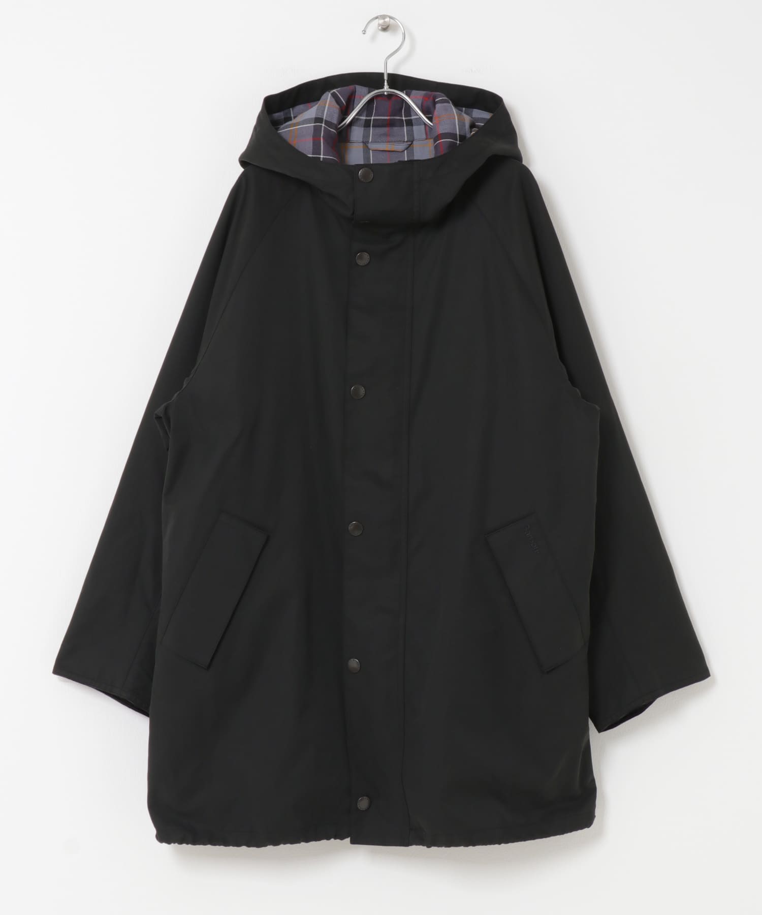 『別注』Barbour　HOODED COAT BLACK 38