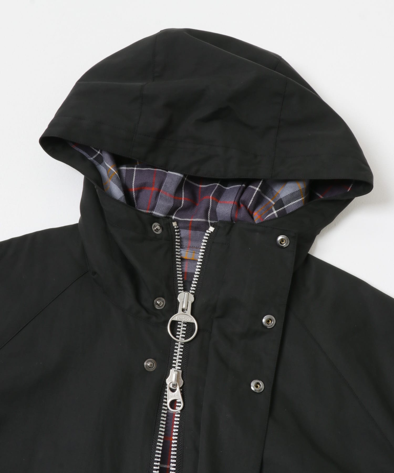 『別注』Barbour　HOODED COAT BLACK 38