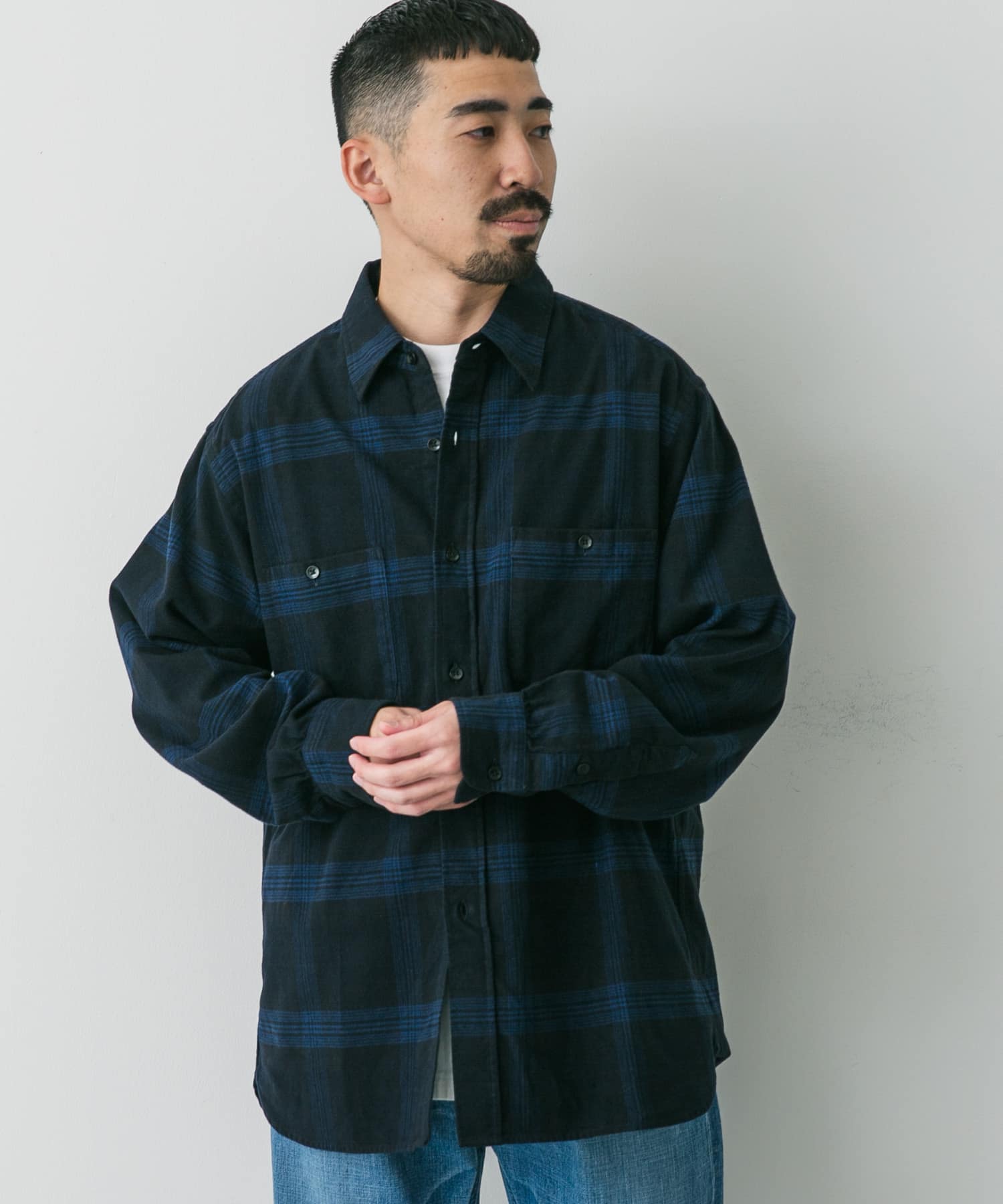 別注』PENDLETON×DOORS Guide Shirts(M GRY/BEG): トップス｜URBAN