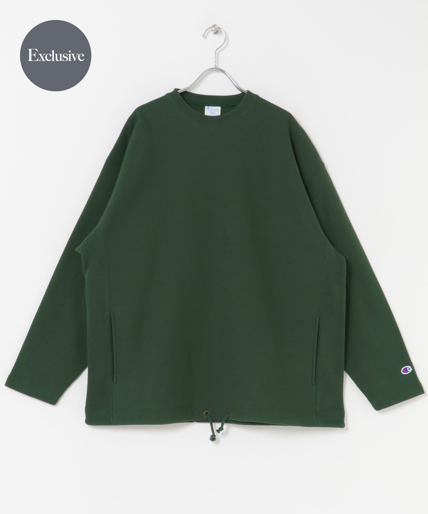 『別注』Champion×DOORS　CREWNECK SWEATSHIRTS ダークグリーン M
