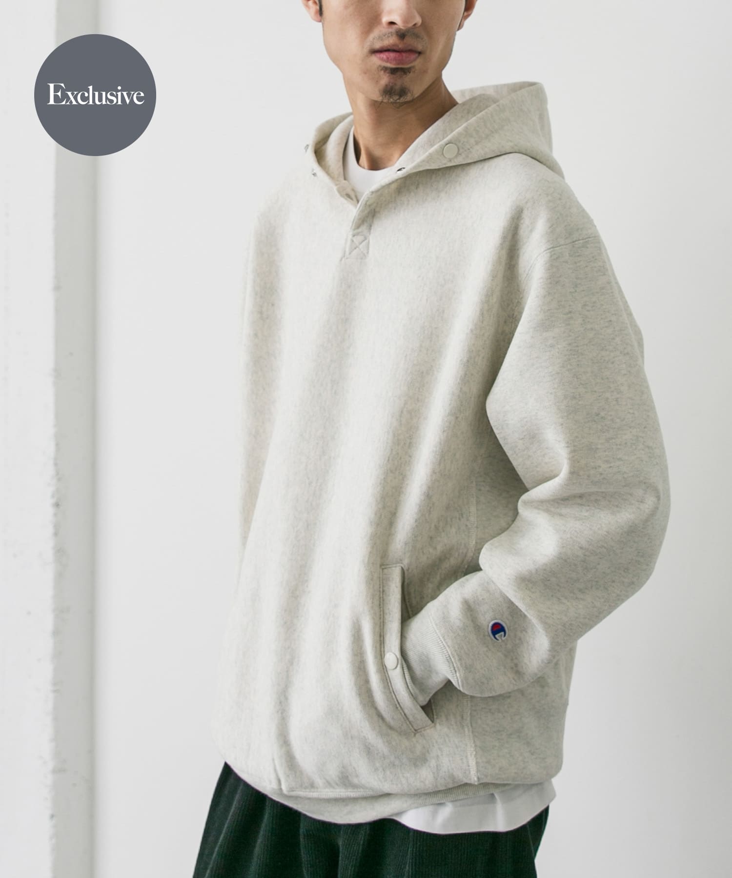 『別注』Champion×DOORS　RW HALF SNAP PARKA