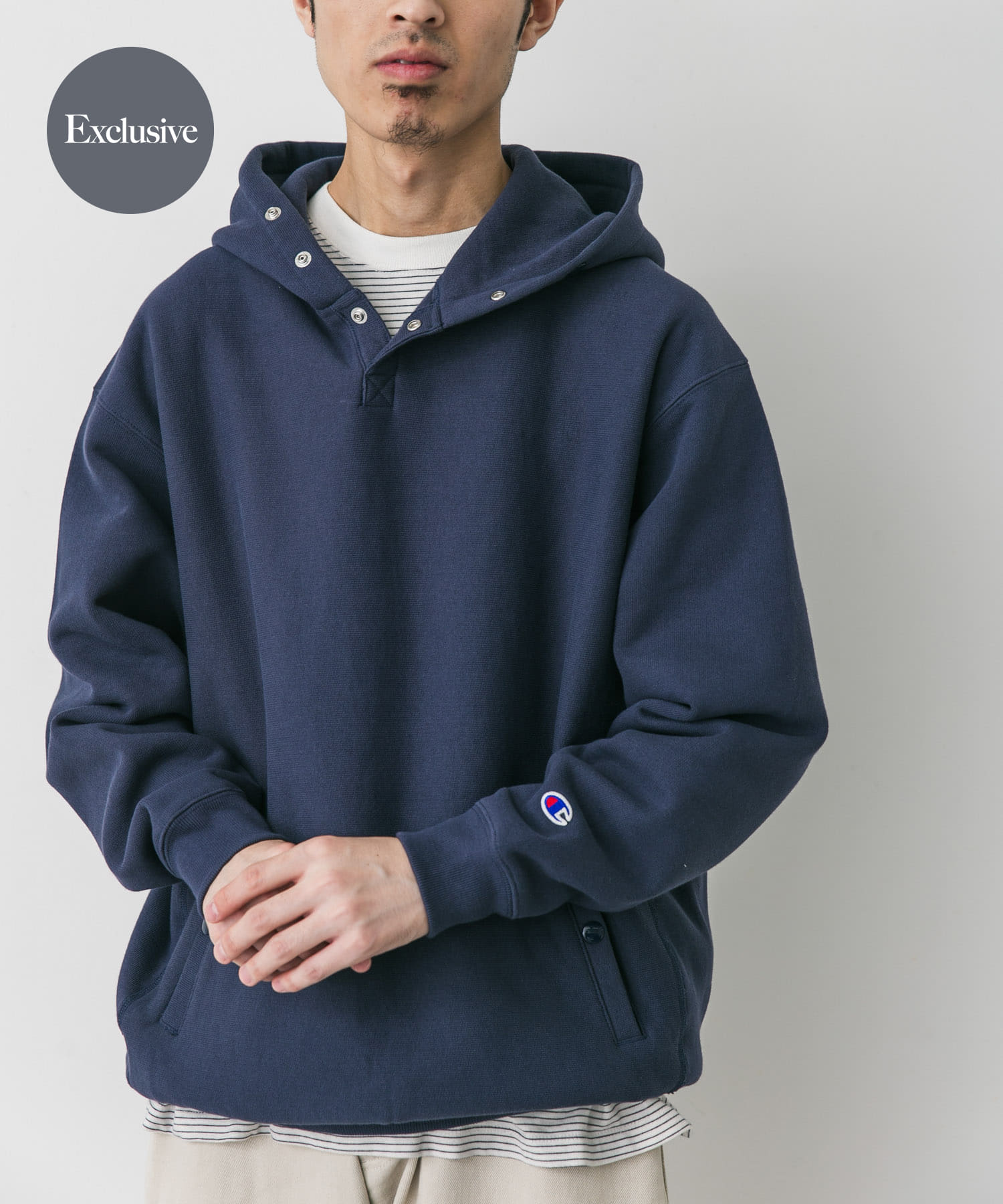 『別注』Champion×DOORS　RW HALF SNAP PARKA