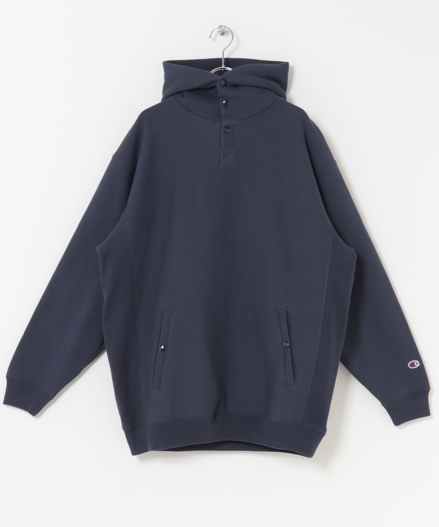 『別注』Champion×DOORS　RW HALF SNAP PARKA ダークネイビー M