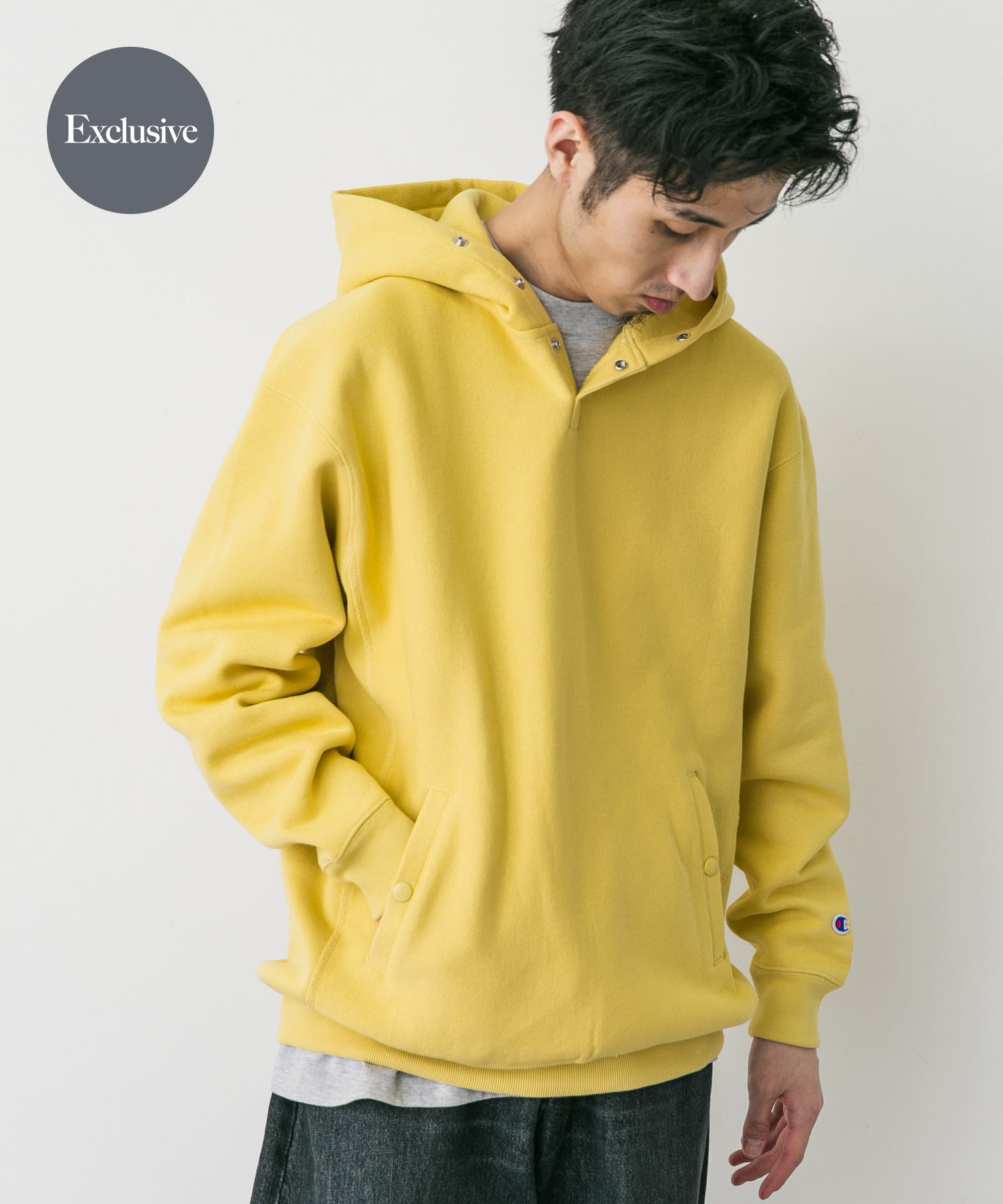 『別注』Champion×DOORS　RW HALF SNAP PARKA