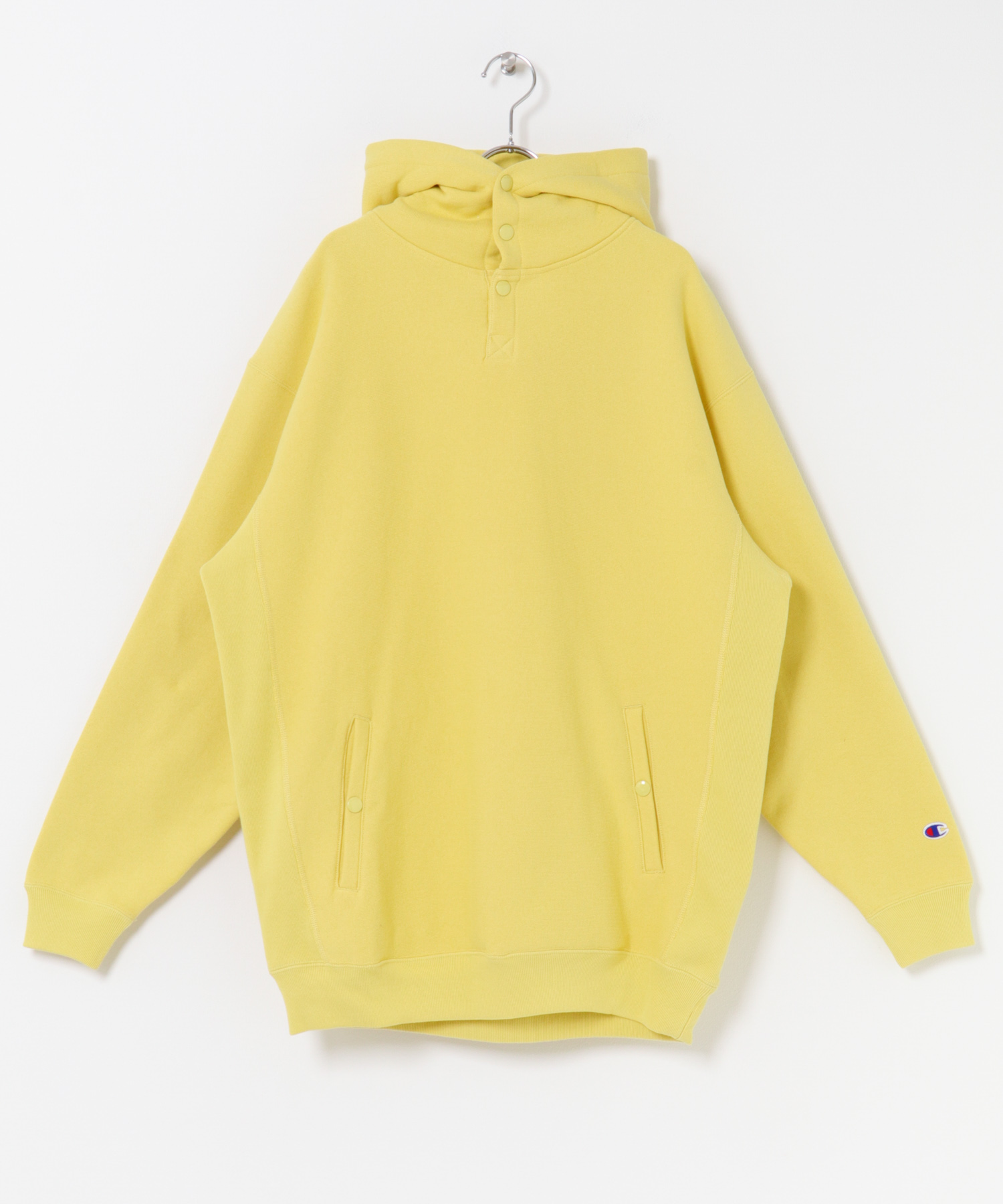『別注』Champion×DOORS　RW HALF SNAP PARKA クリームイエロー M