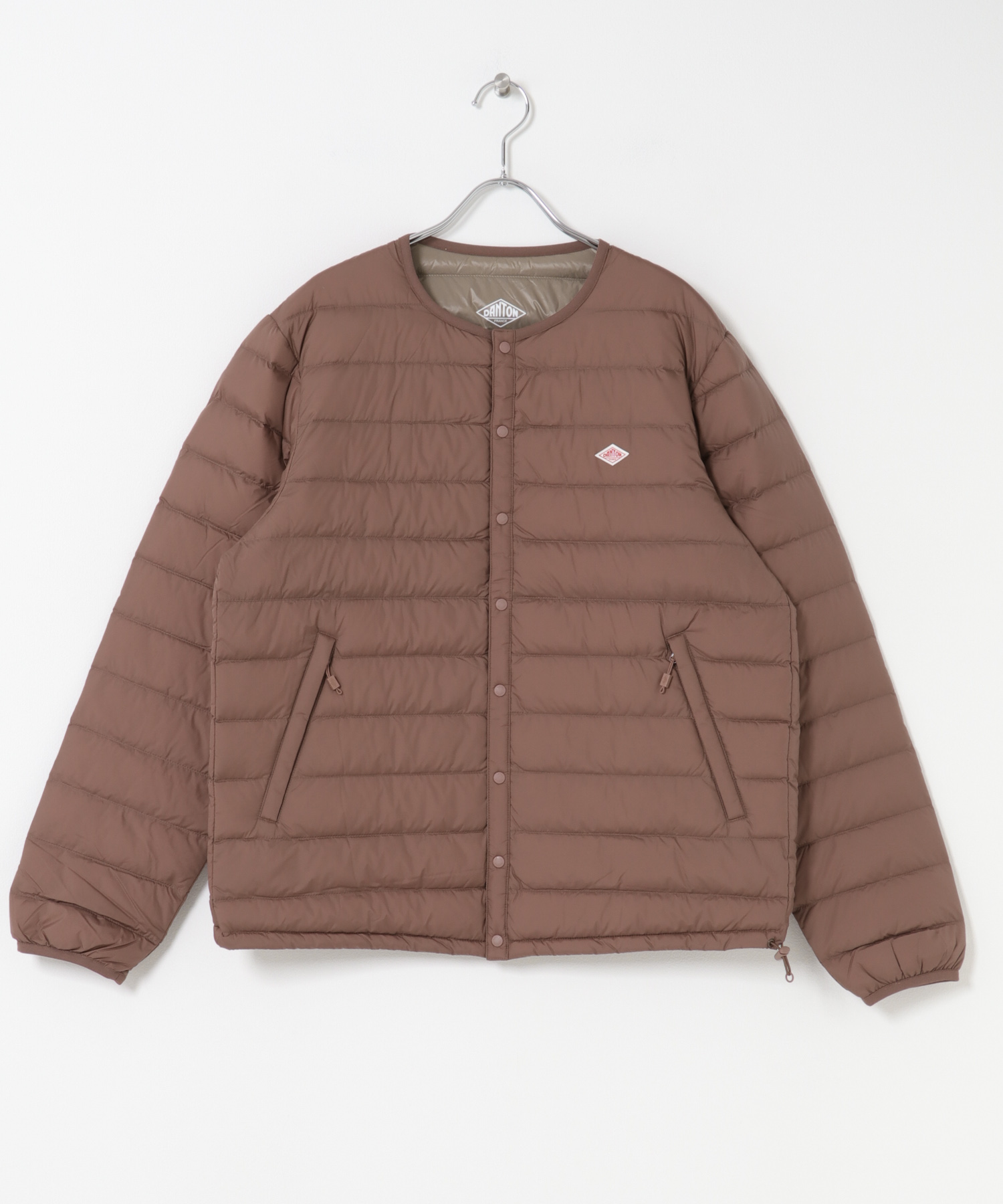 DANTON　INNER DOWN CREWNECK JACKET SMOKY PINK M