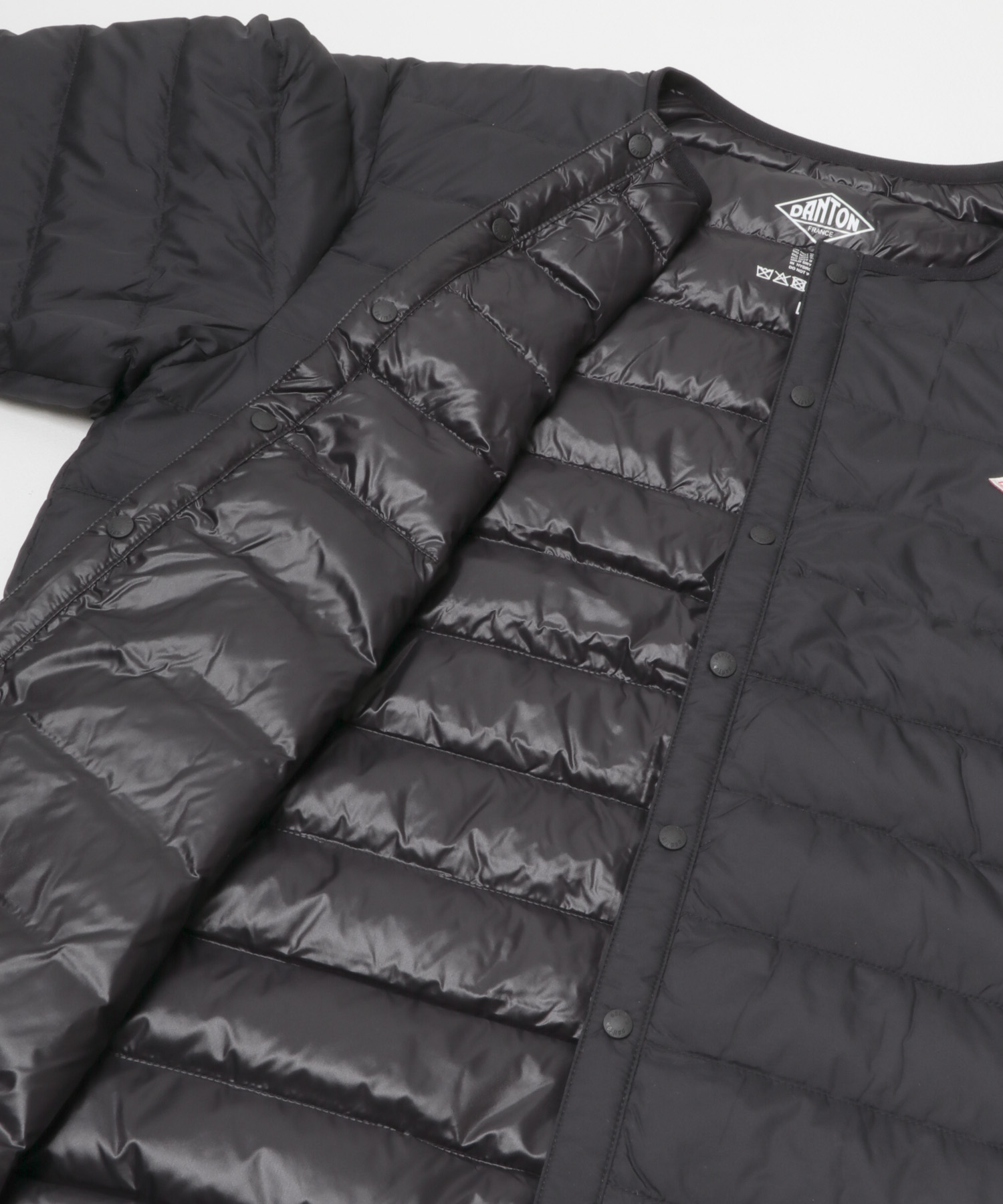 DANTON　INNER DOWN CREWNECK JACKET BLACK M