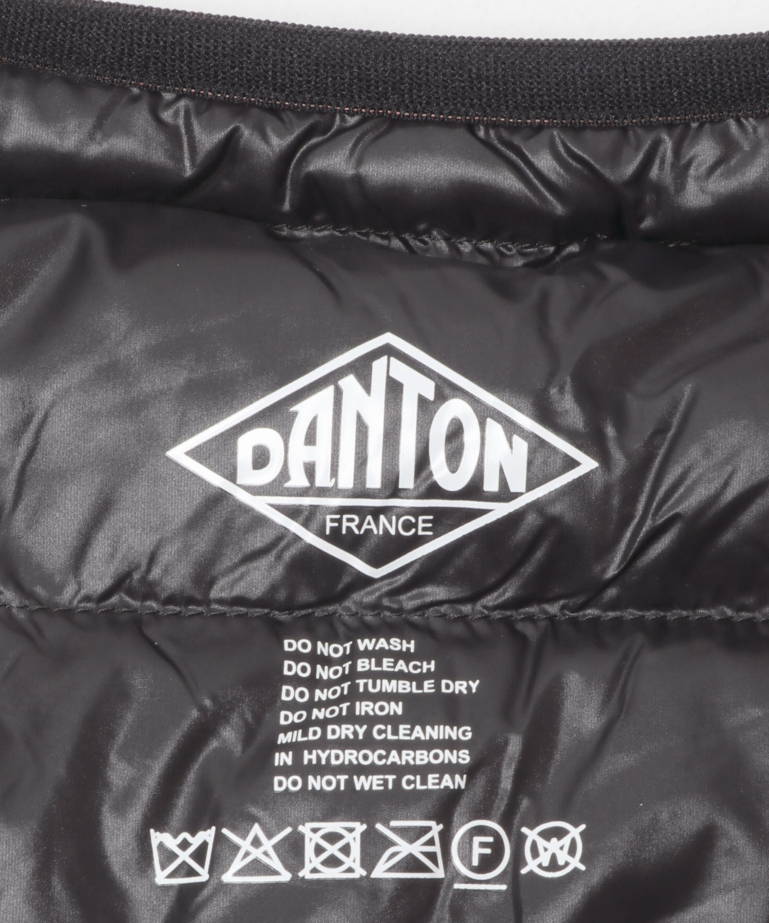 DANTON　INNER DOWN CREWNECK JACKET BLACK M