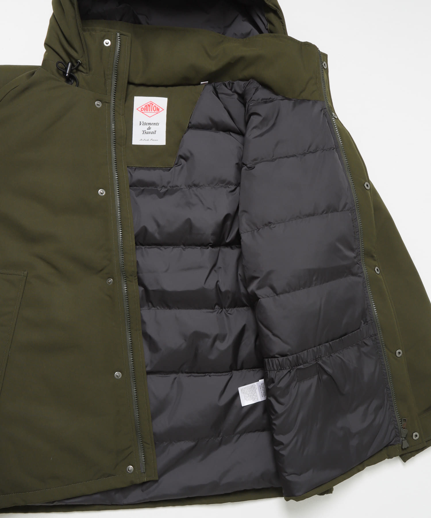 DANTON　ARMY HOODED JACKET OLIVE S