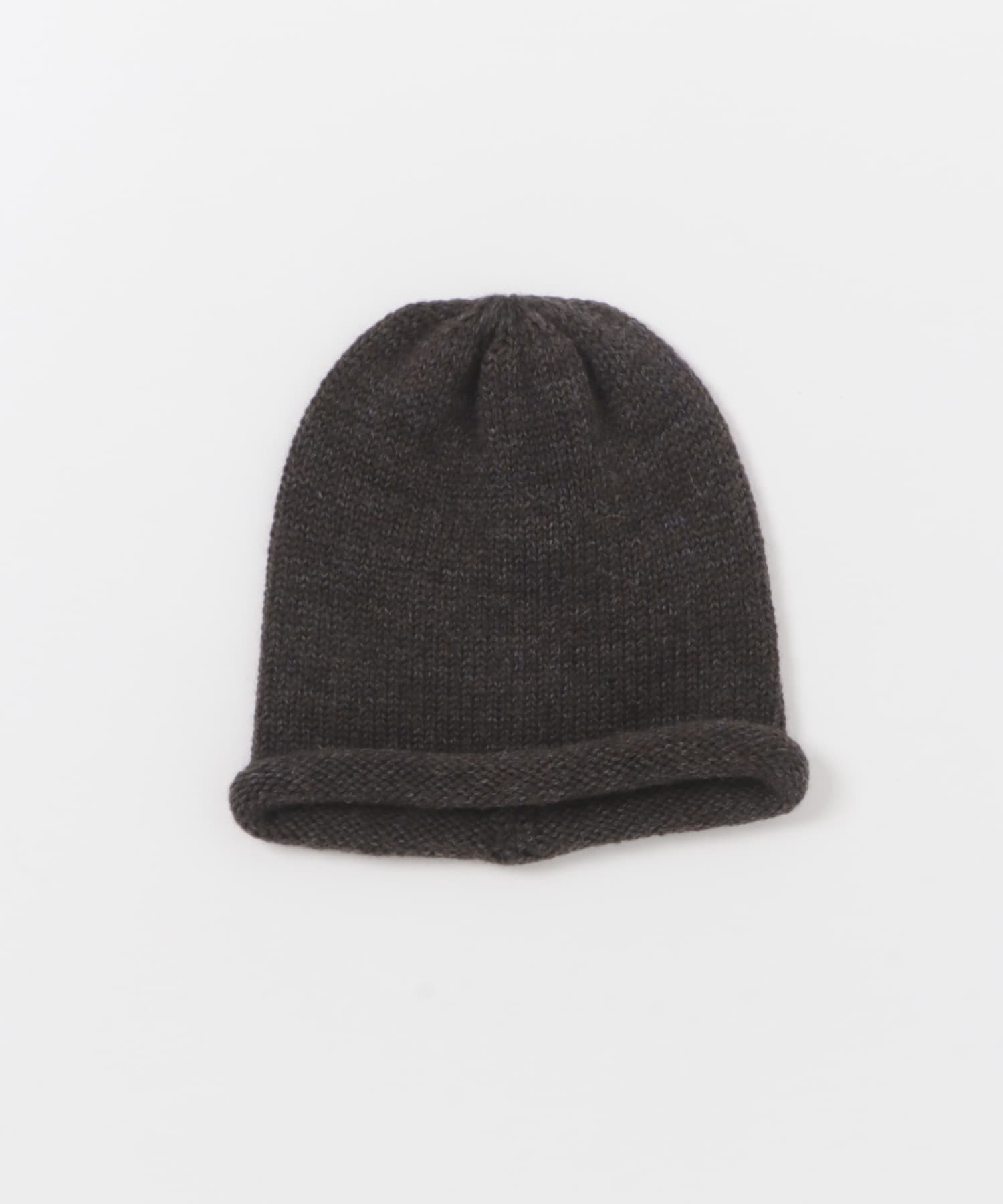 ENDS and MEANS　Roll Up Wool Knit Cap C.Brown one