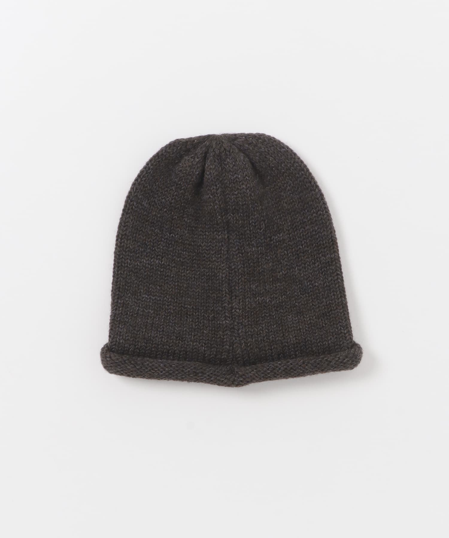 ENDS and MEANS　Roll Up Wool Knit Cap C.Brown one