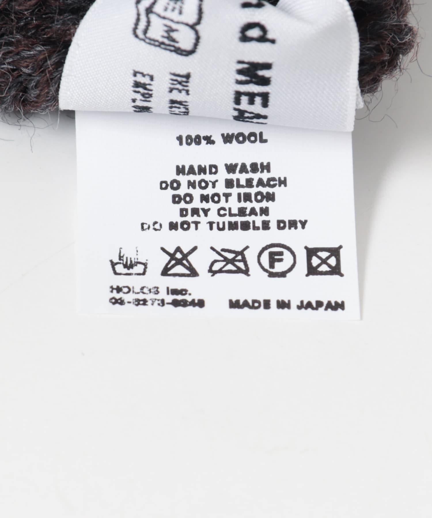 ENDS and MEANS　Roll Up Wool Knit Cap C.Brown one