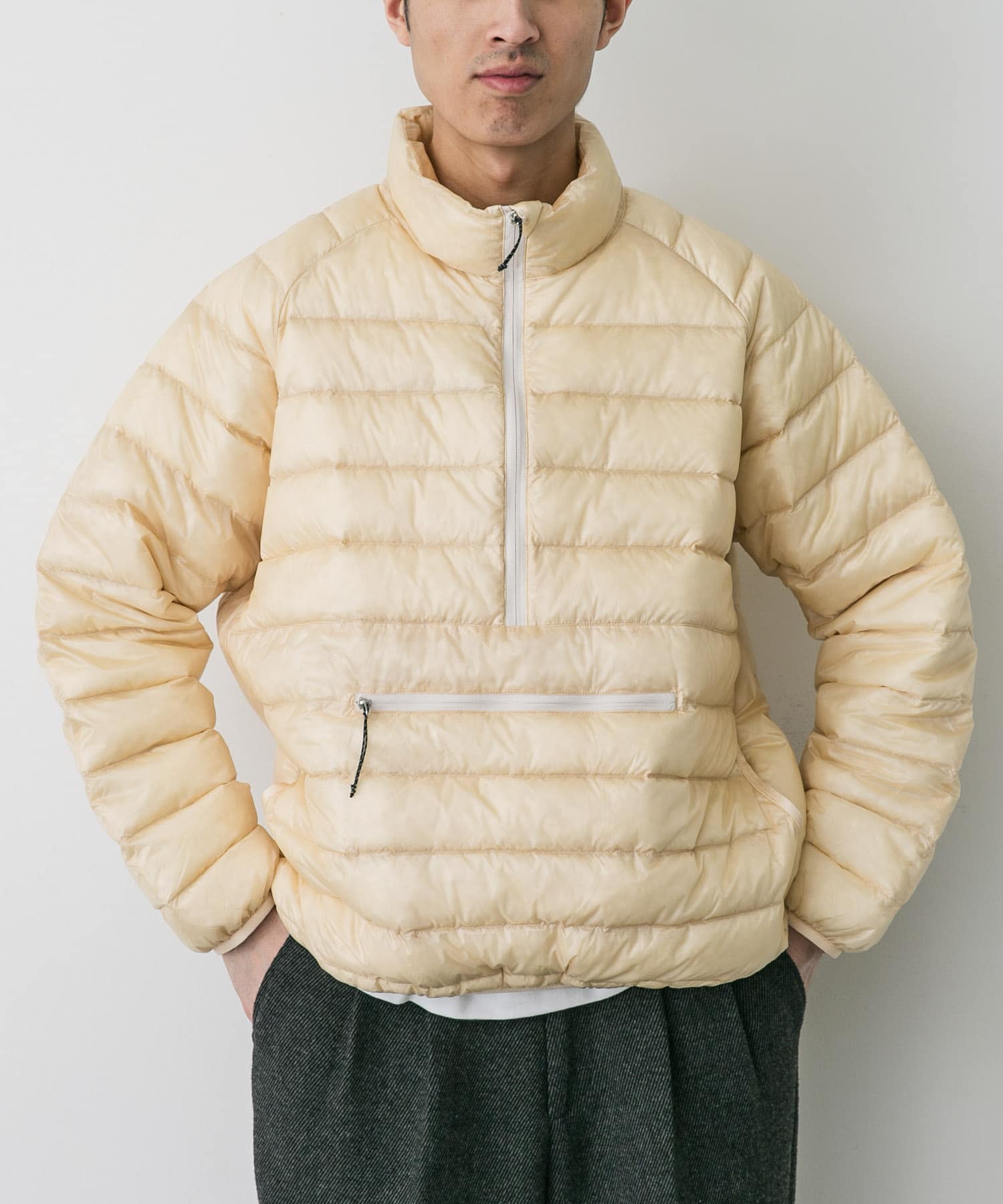 ENDS and MEANS　Light Down Pullover Jacket