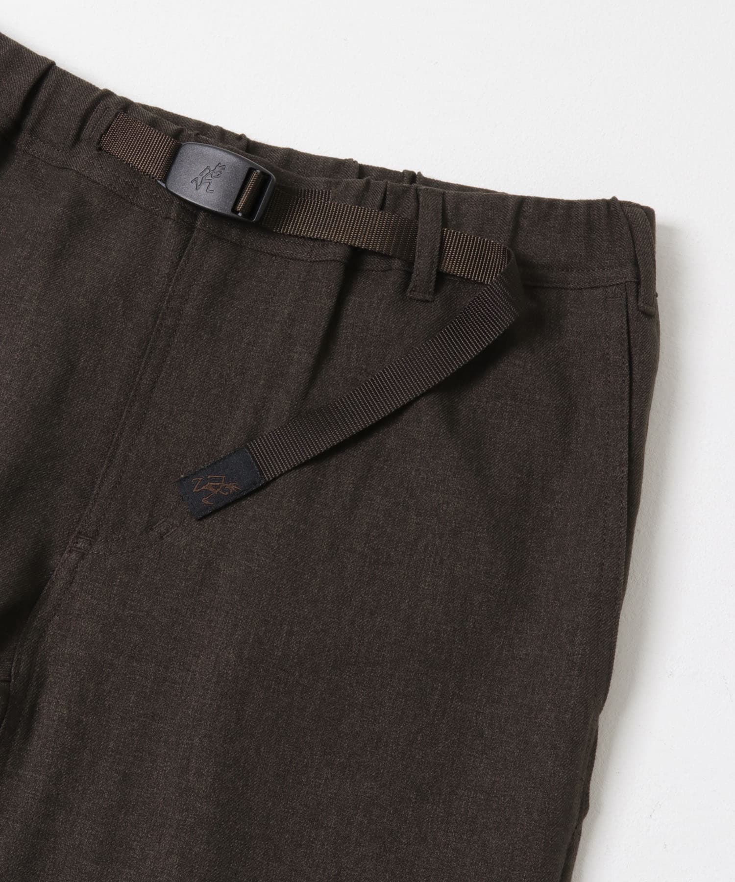 『別注』GRAMICCI　LANATECウールライクトラウザー DARK BROWN S