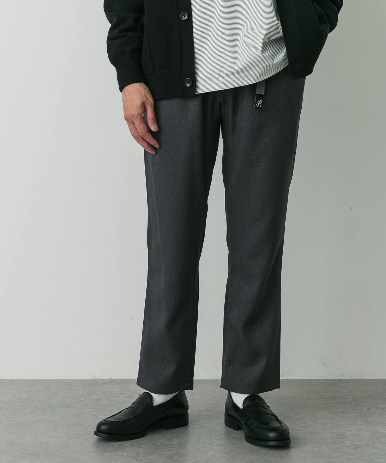 『別注』GRAMICCI　LANATECウールライクトラウザー GRAY S