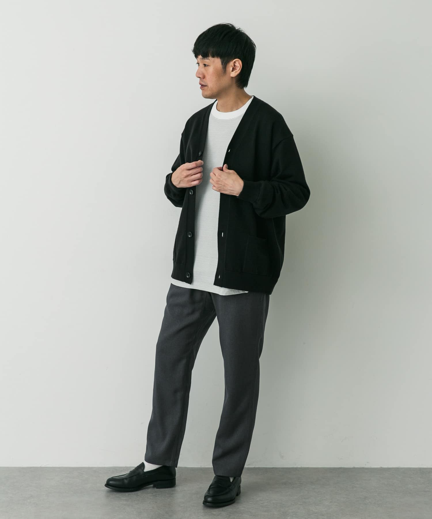 『別注』GRAMICCI　LANATECウールライクトラウザー GRAY S