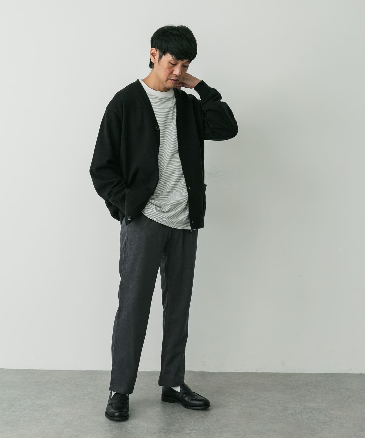 『別注』GRAMICCI　LANATECウールライクトラウザー GRAY S
