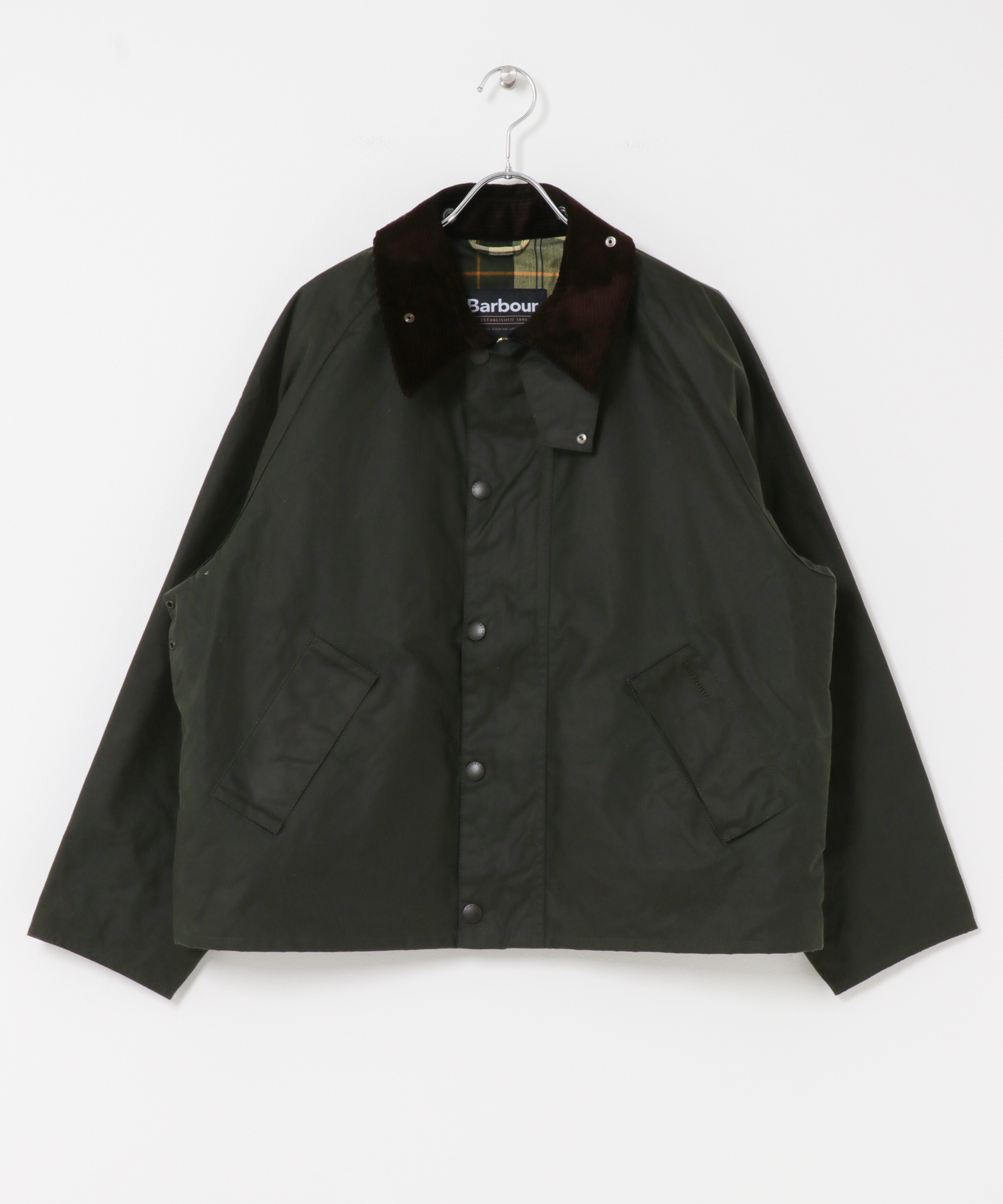 Barbour　OS TRANSPORT WAX JACKET SAGE 36