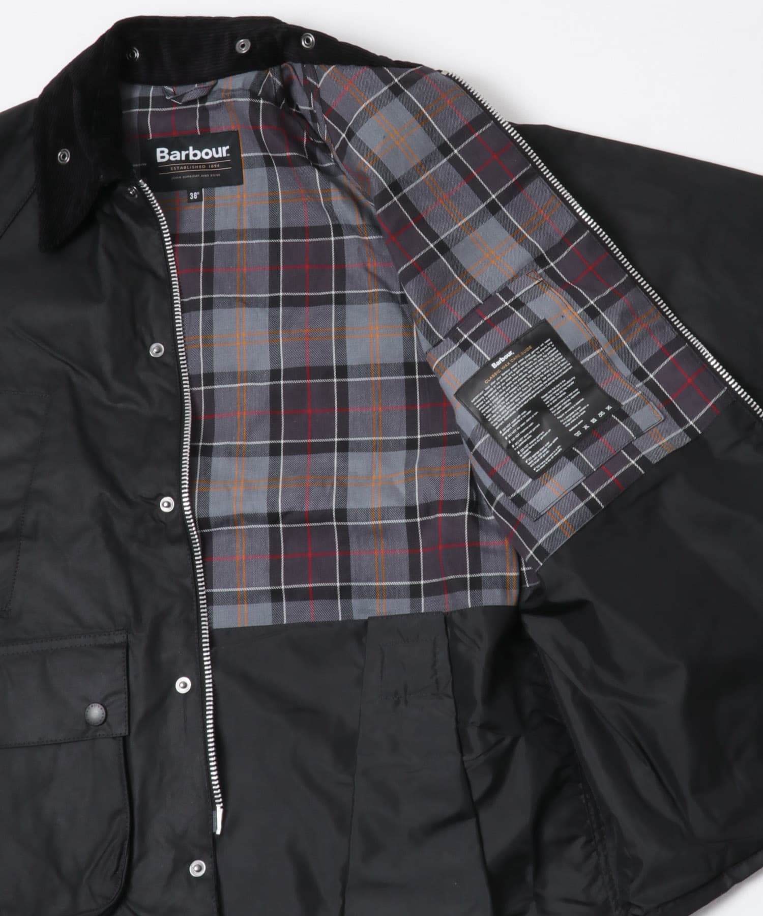 Barbour　OS BEDALE WAX JACKET BLACK 36