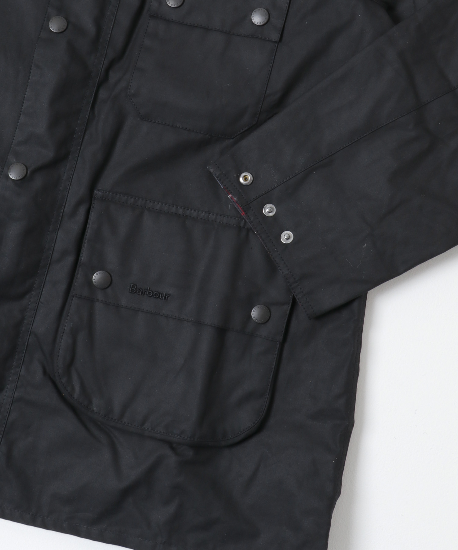 Barbour　OS SOLWAY WAX JACKET BLACK 36