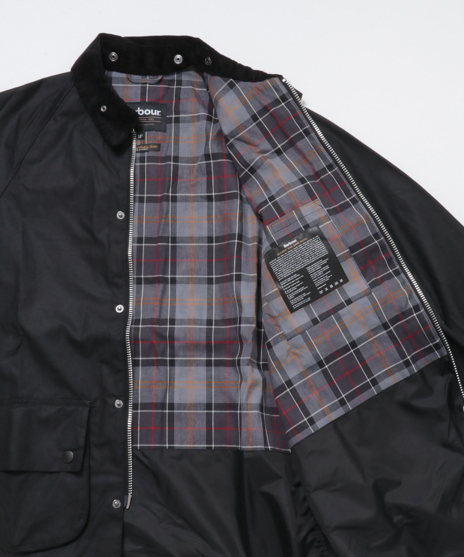 Barbour　OS SOLWAY WAX JACKET BLACK 36