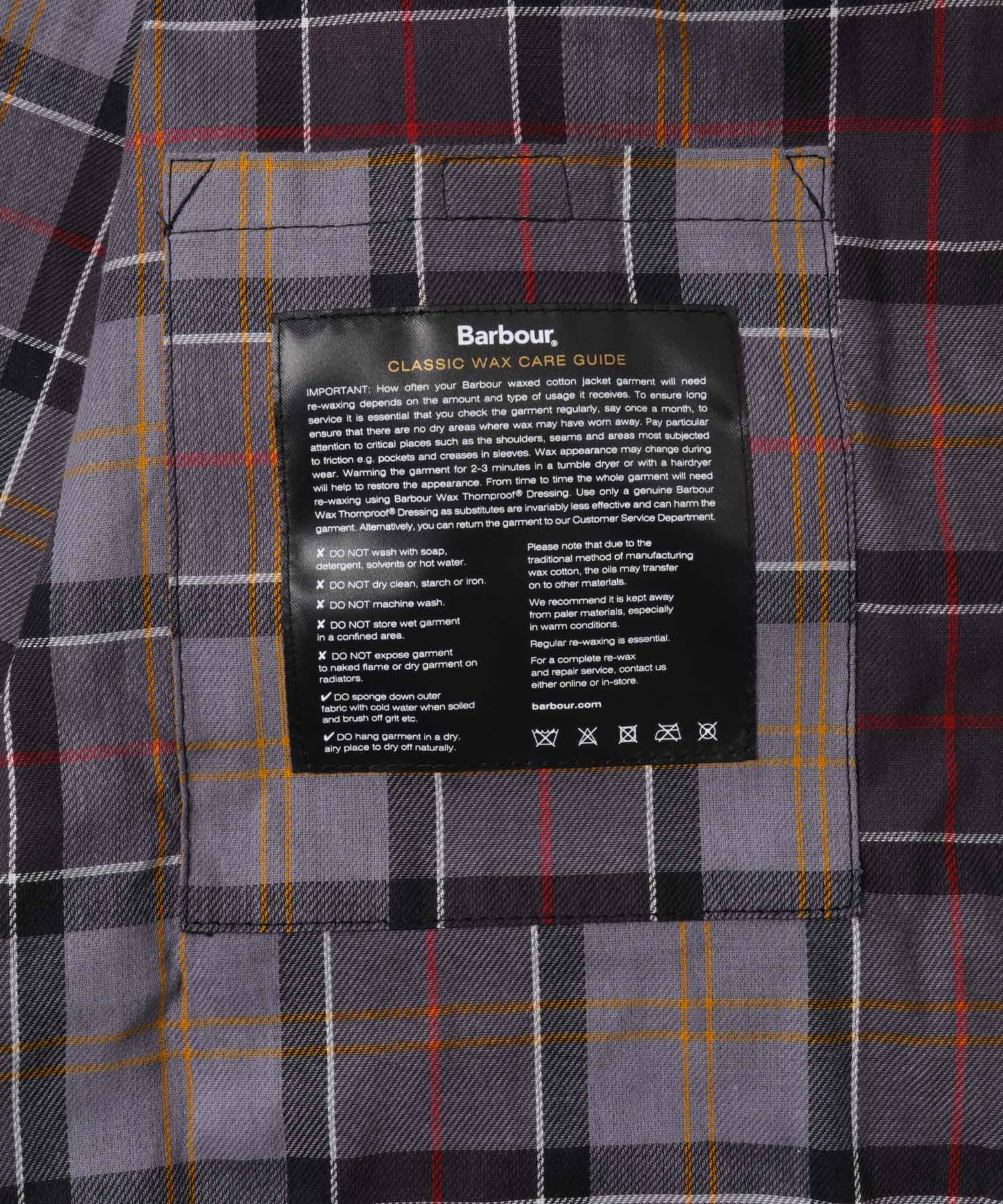 Barbour　OS SOLWAY WAX JACKET BLACK 38