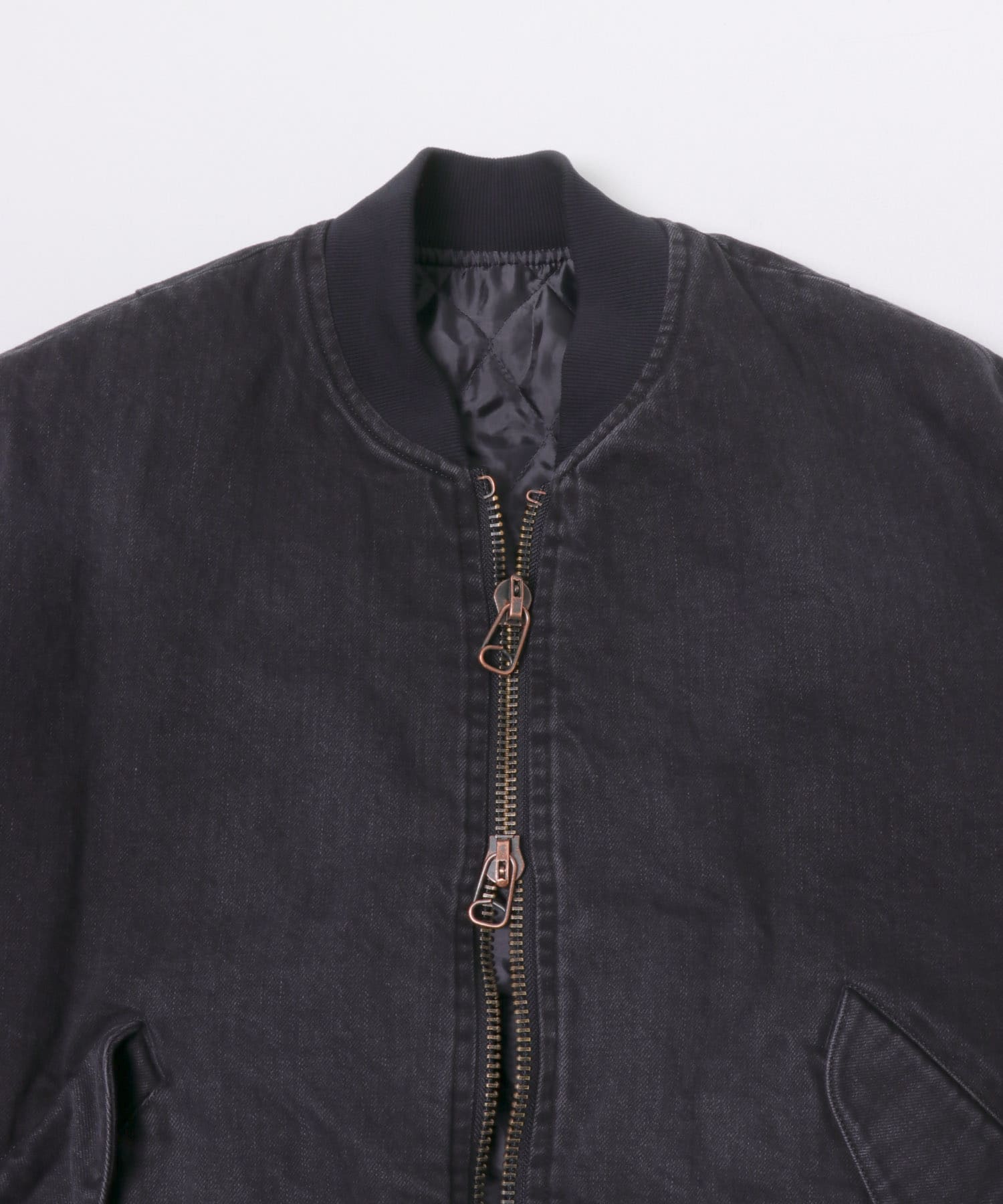 marka　PUFFEDDENIMBOMBERJACKET BLACK 2