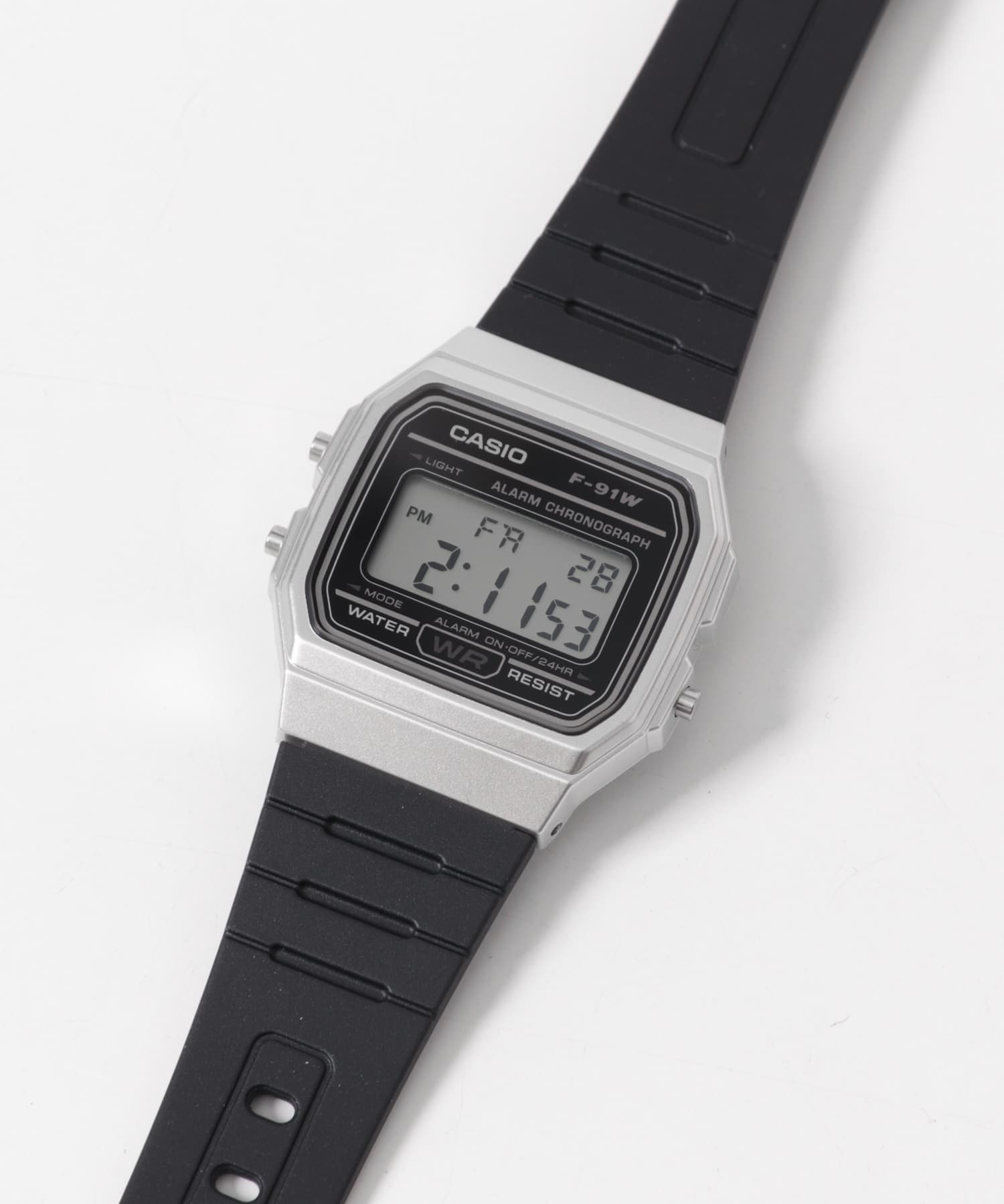 CASIO　F-91WM SILVER/BLK Free