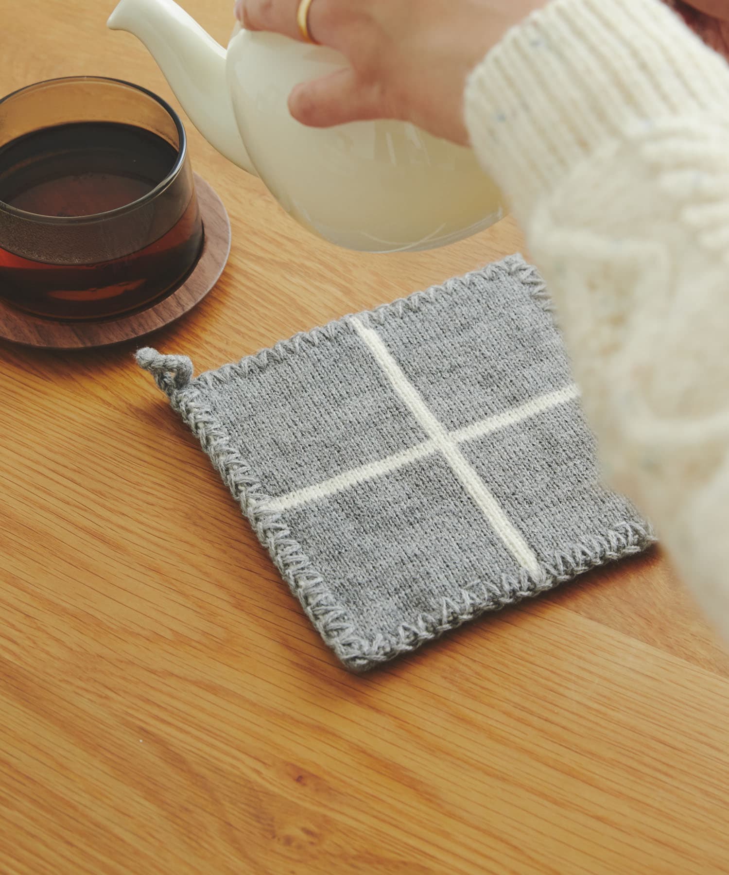 DOORS LIVING PRODUCTS　ポットマット グレー -