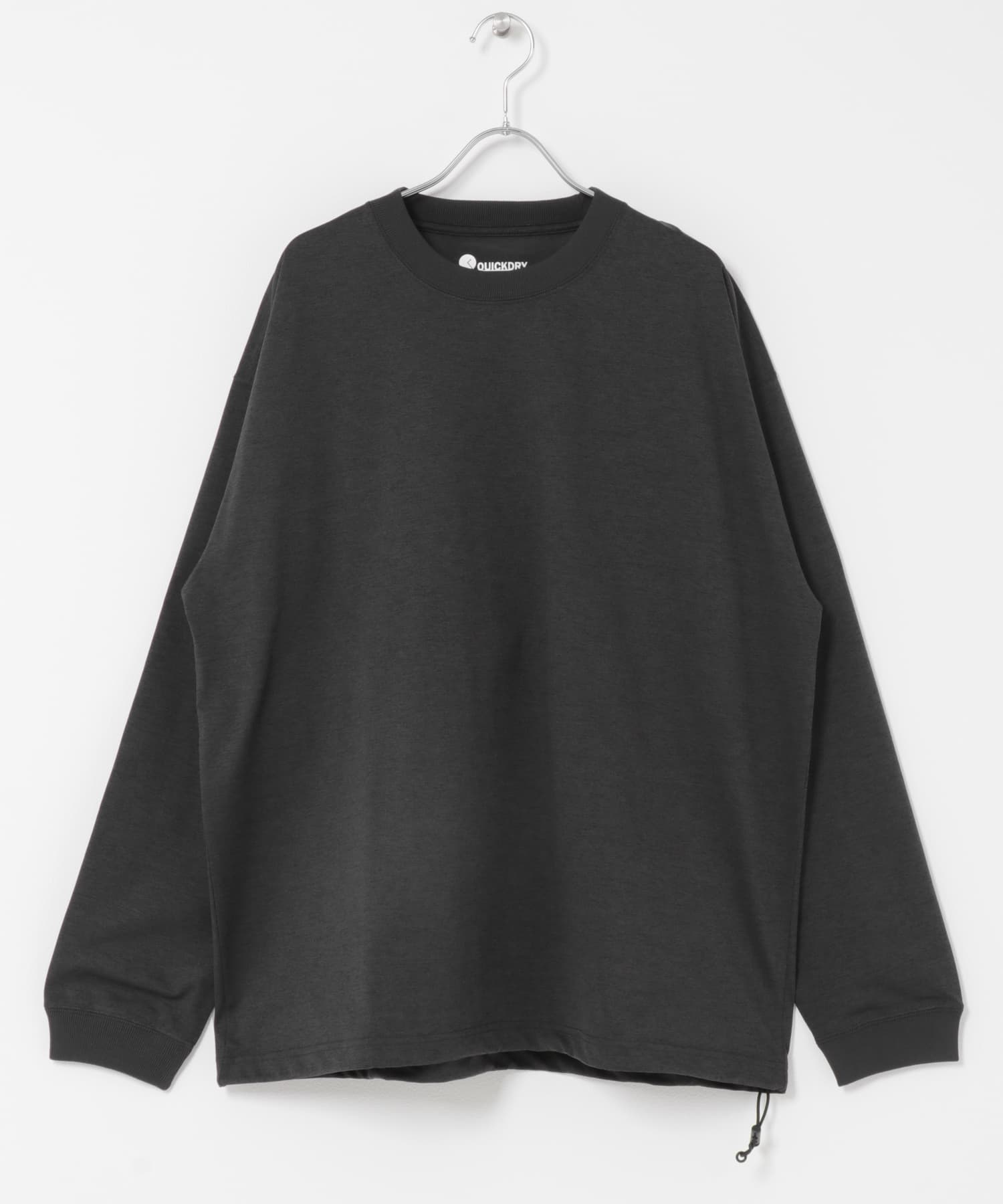 クイックドライ ドロストロングスリーブTシャツ CHARCOAL M