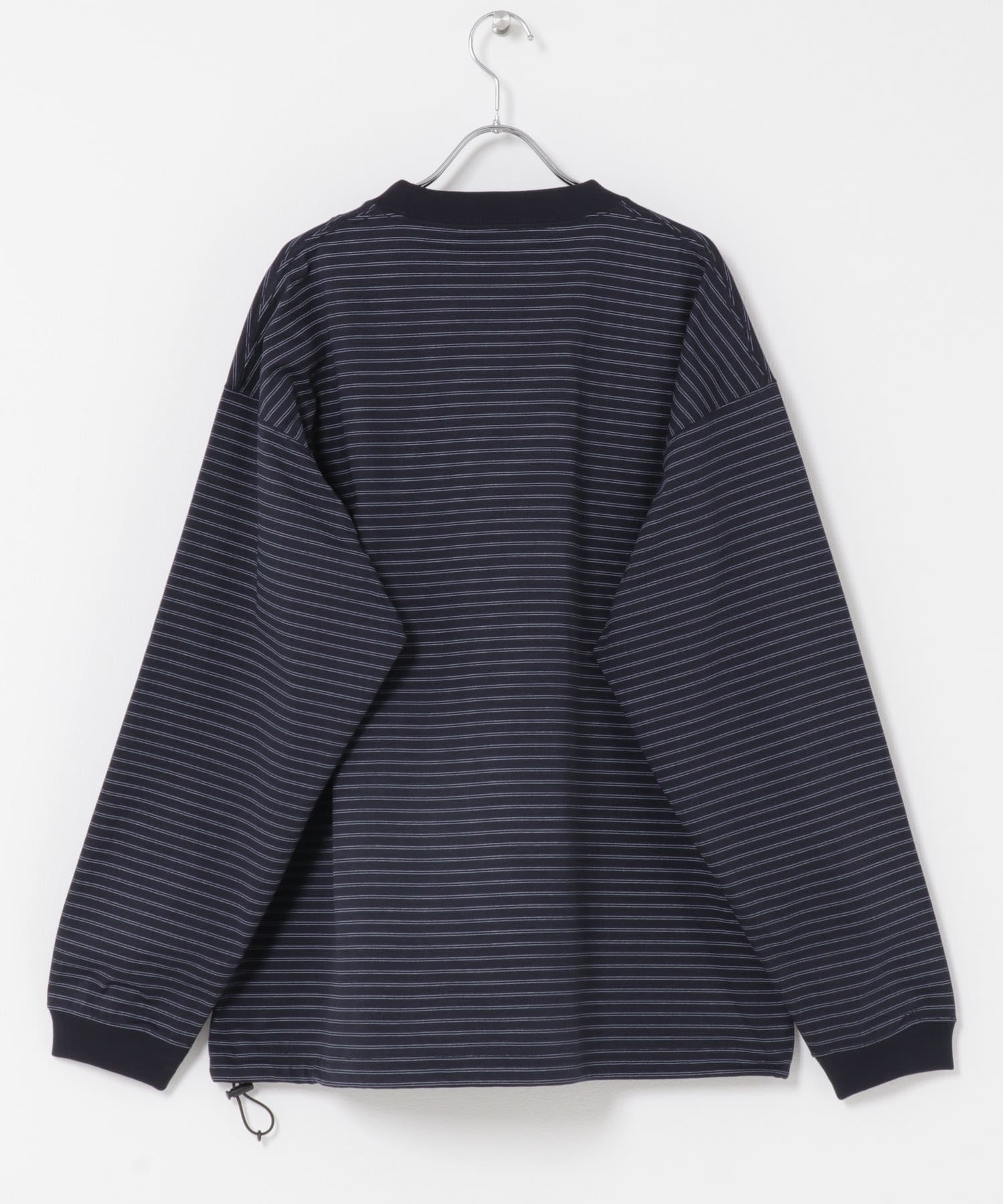 クイックドライ ドロストロングスリーブTシャツ NVYxGRY M