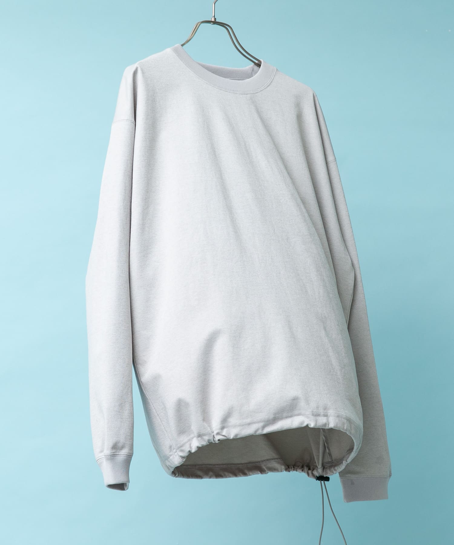 『吸水速乾/接触冷感/イージーケア』クイックドライ ドロストロングスリーブTシャツ GRAY M