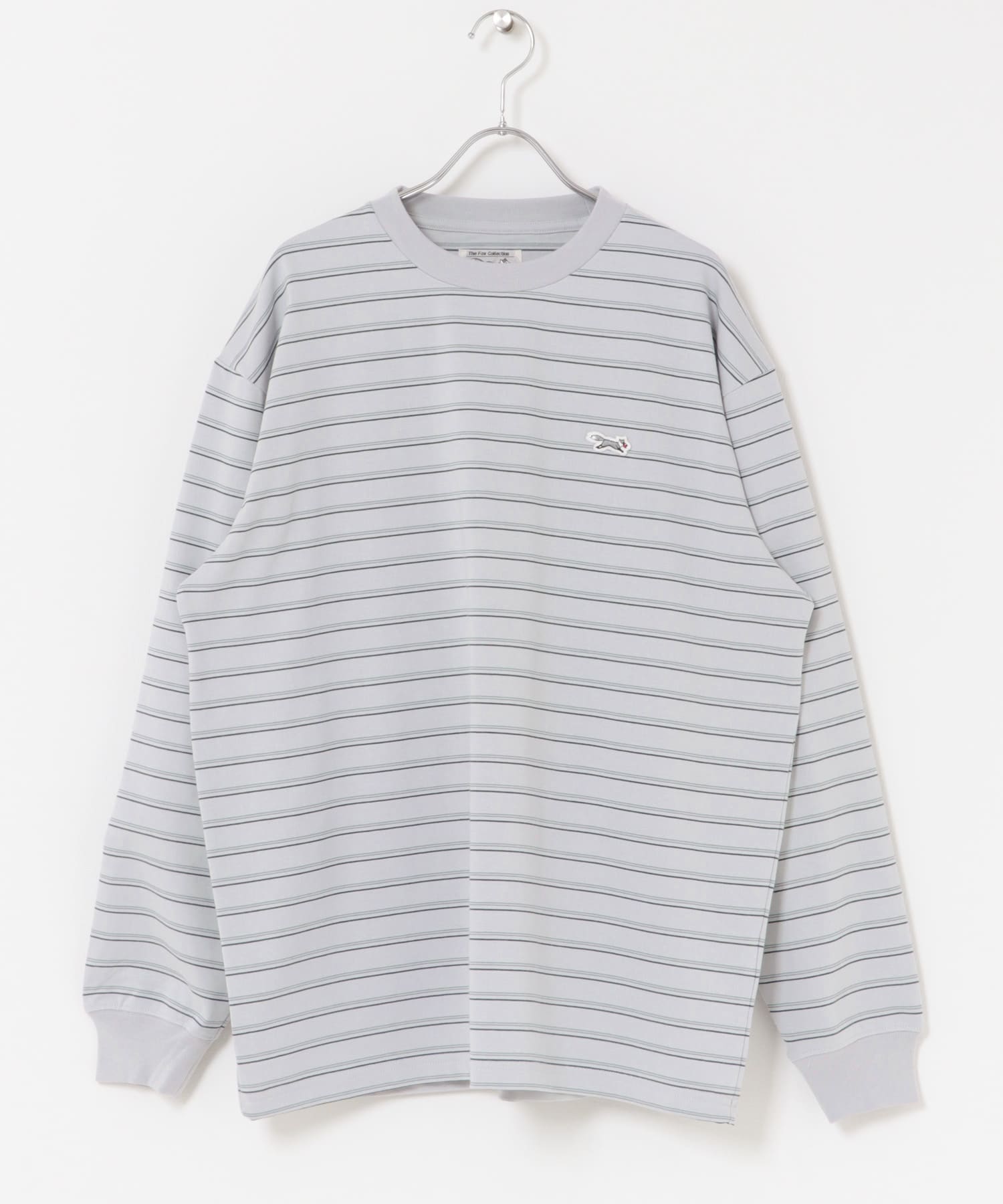 『別注』PENNEYS×DOORS　THE FOX 天竺 LONG-SLEEVE T-SHIRTS GRY x GRN M